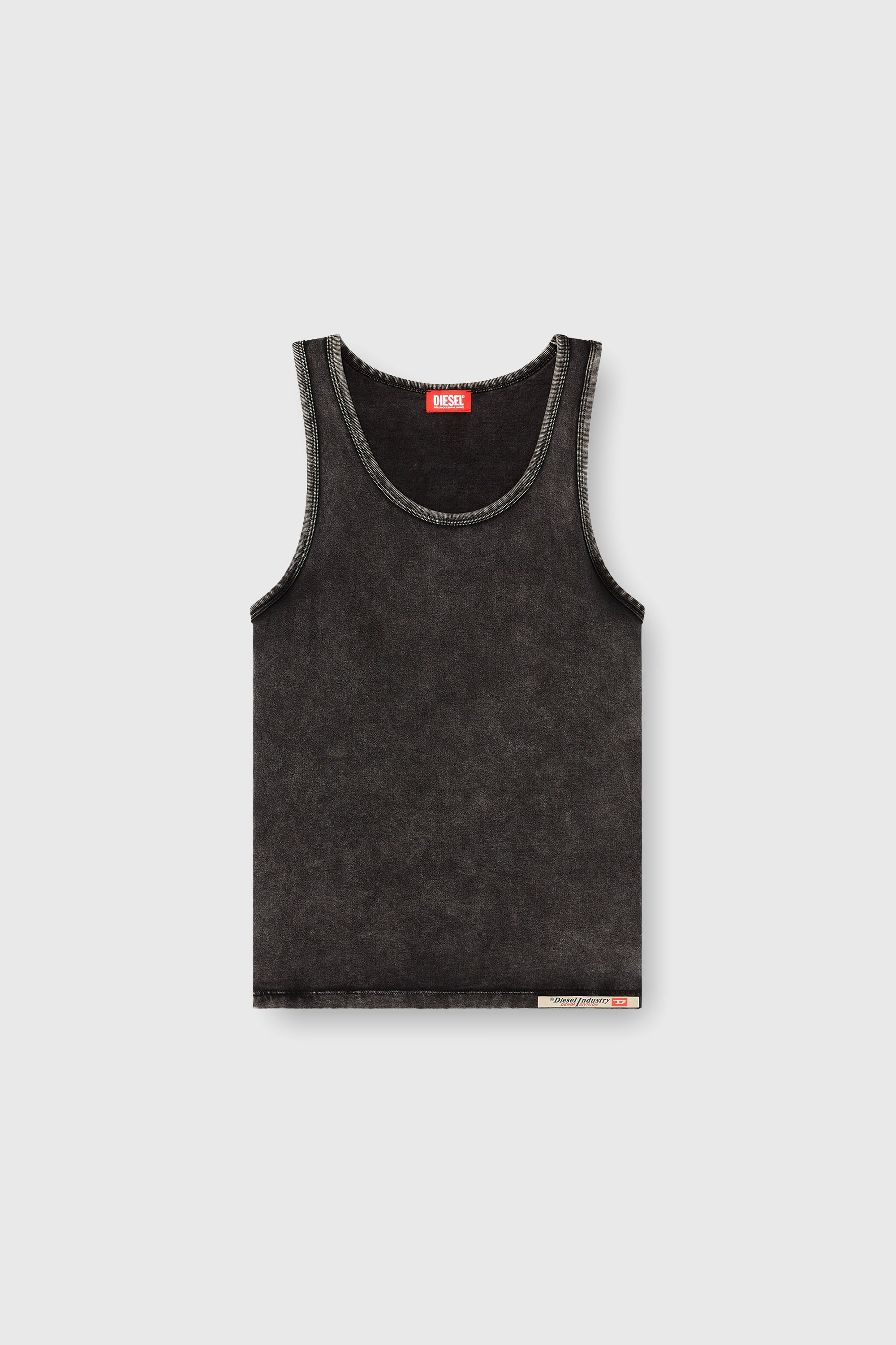 Diesel - WALTY-DNM, Herren Tanktop mit Denim-Effekt in Schwarz - 2