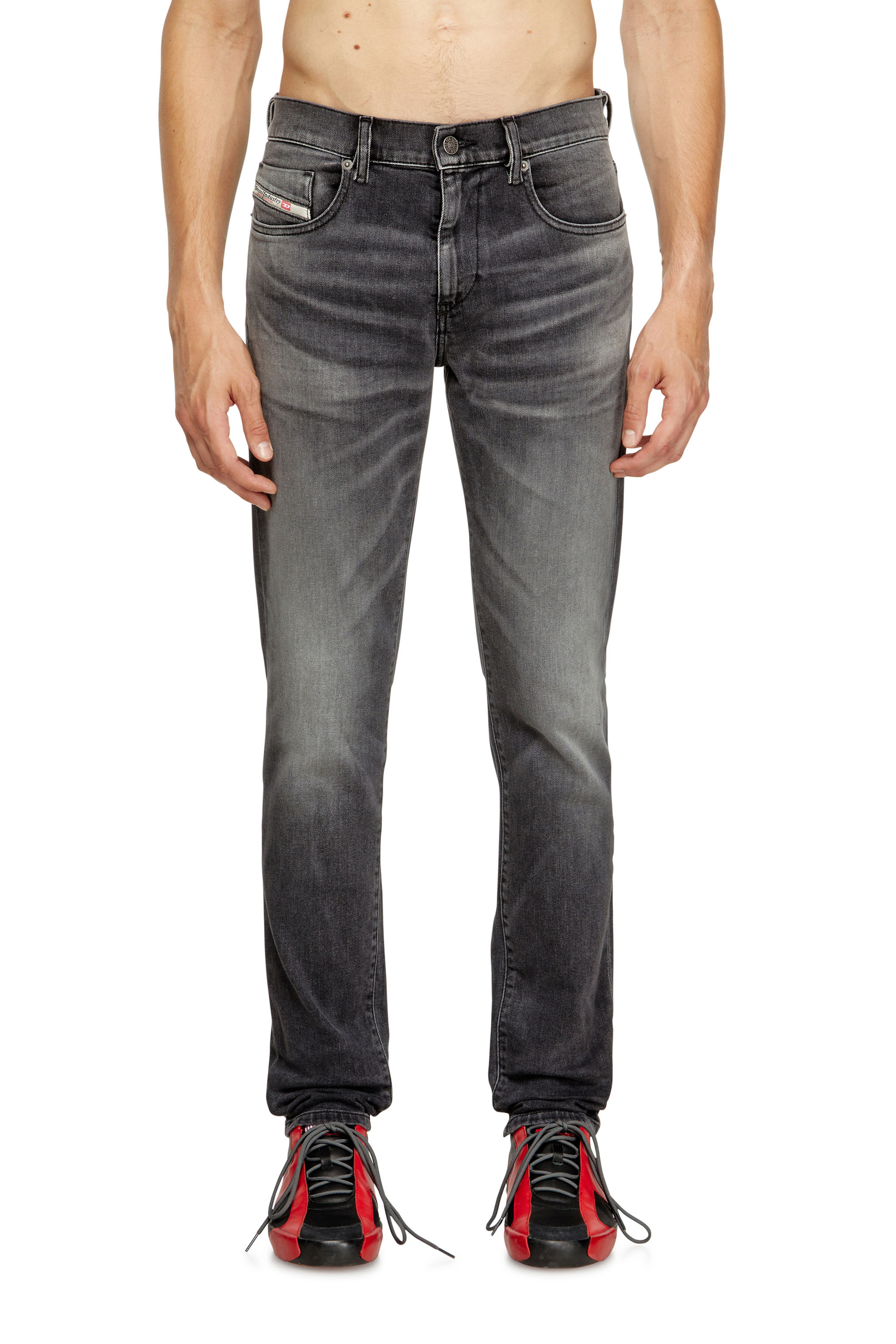 Diesel - Herren Slim Jeans 2019 D-Strukt 09J52, Schwarz/Dunkelgrau - 1