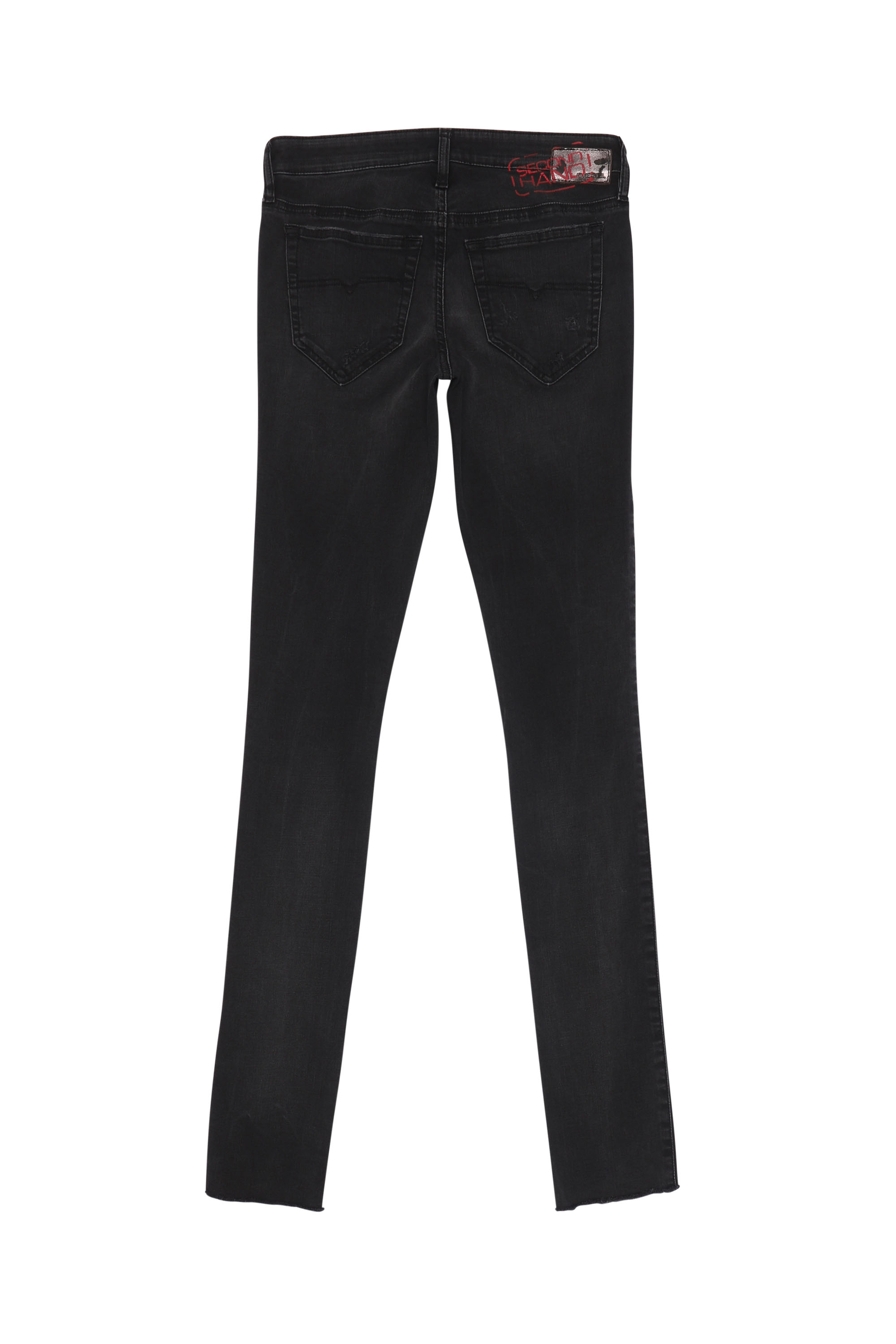 Diesel - SKINZEE-LOW, Damen Diesel Damen - Jeans Schwarz/Dunkelgrau in Schwarz/Dunkelgrau - 2