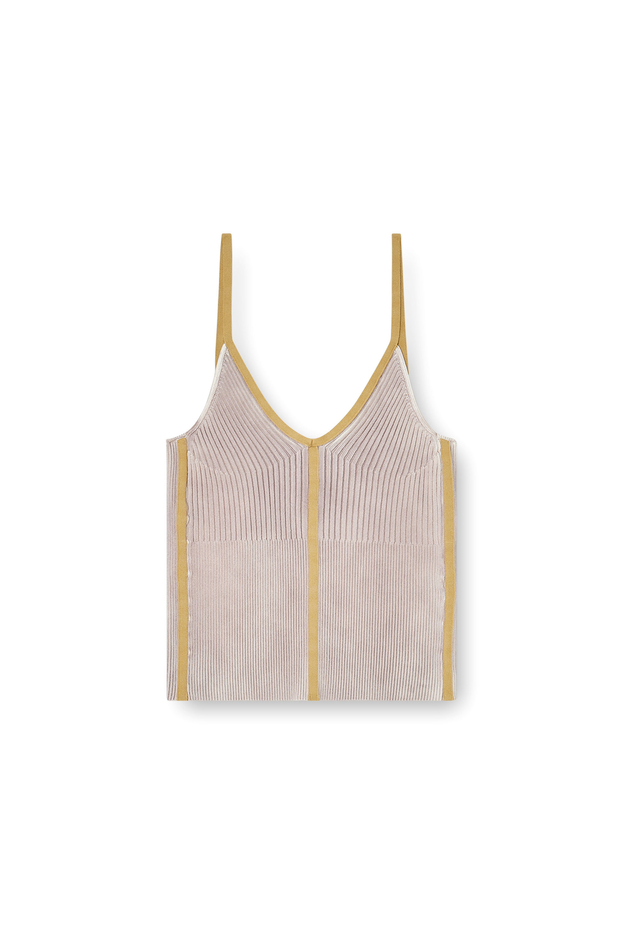 Diesel - M-SARMITE, Damen Rippstrick-Cami-Top mit kontrastierenden B&auml;ndern in null - 2