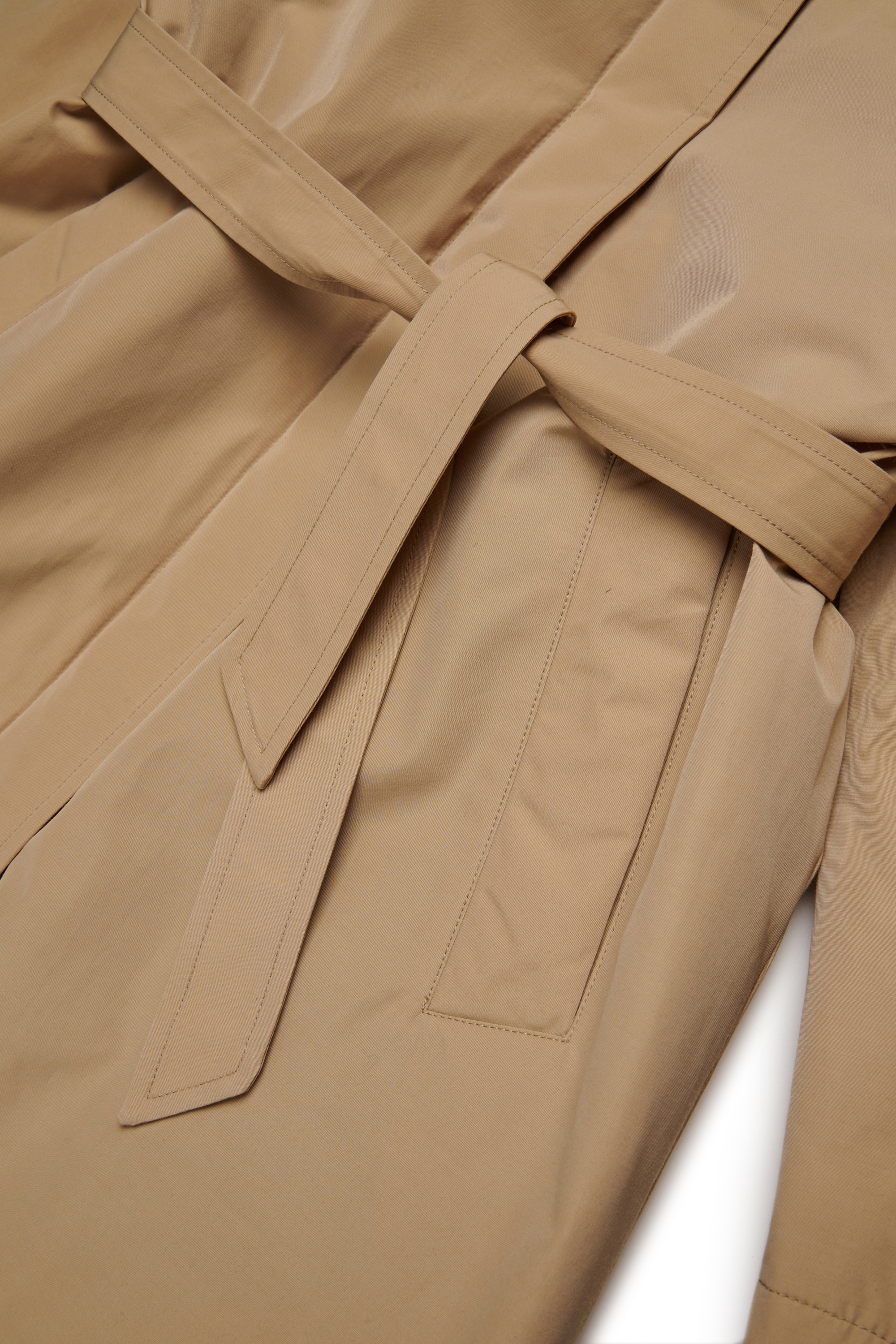 Diesel - JMARLONFEM, Damen Trenchcoat aus Baumwollmischung mit Kapuze in Hellbraun - 4