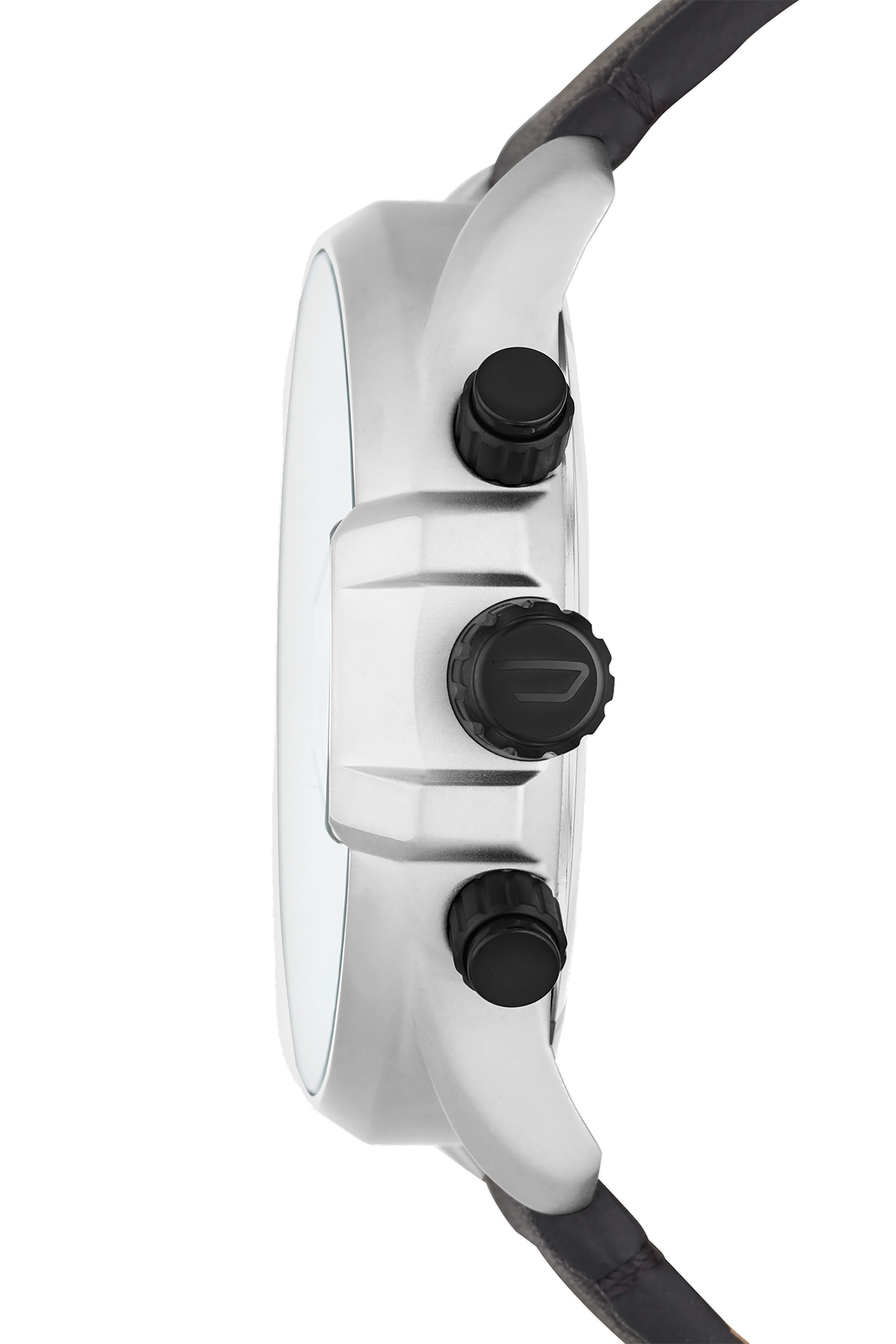 Diesel - DZ4505, Herren Ms9 Armbanduhr mit schwarzem Lederarmband und Chronograph-Anzeige in Schwarz - 2