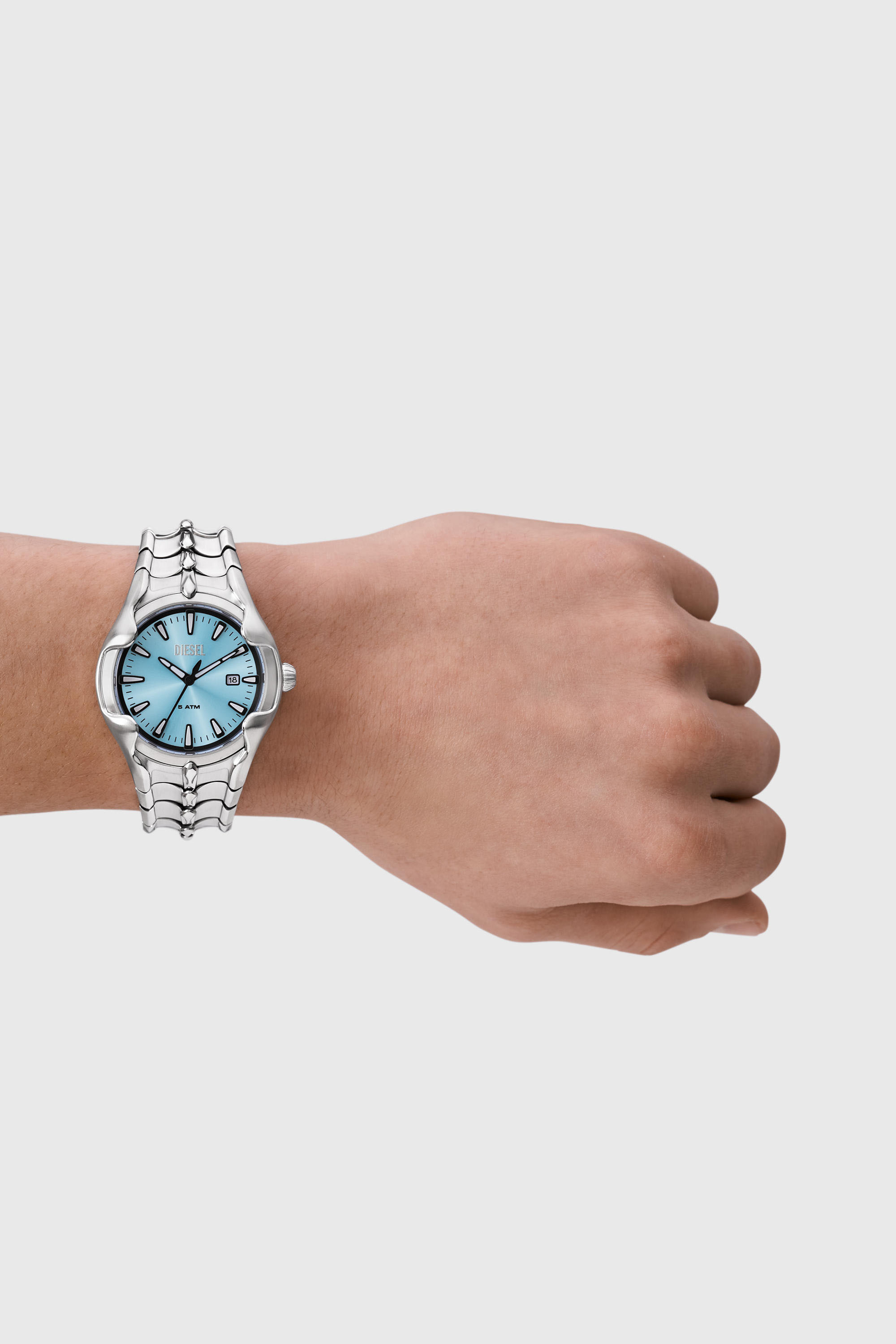 Diesel - DZ2200, Herren Vert Armbanduhr aus Edelstahl in Silber - 5