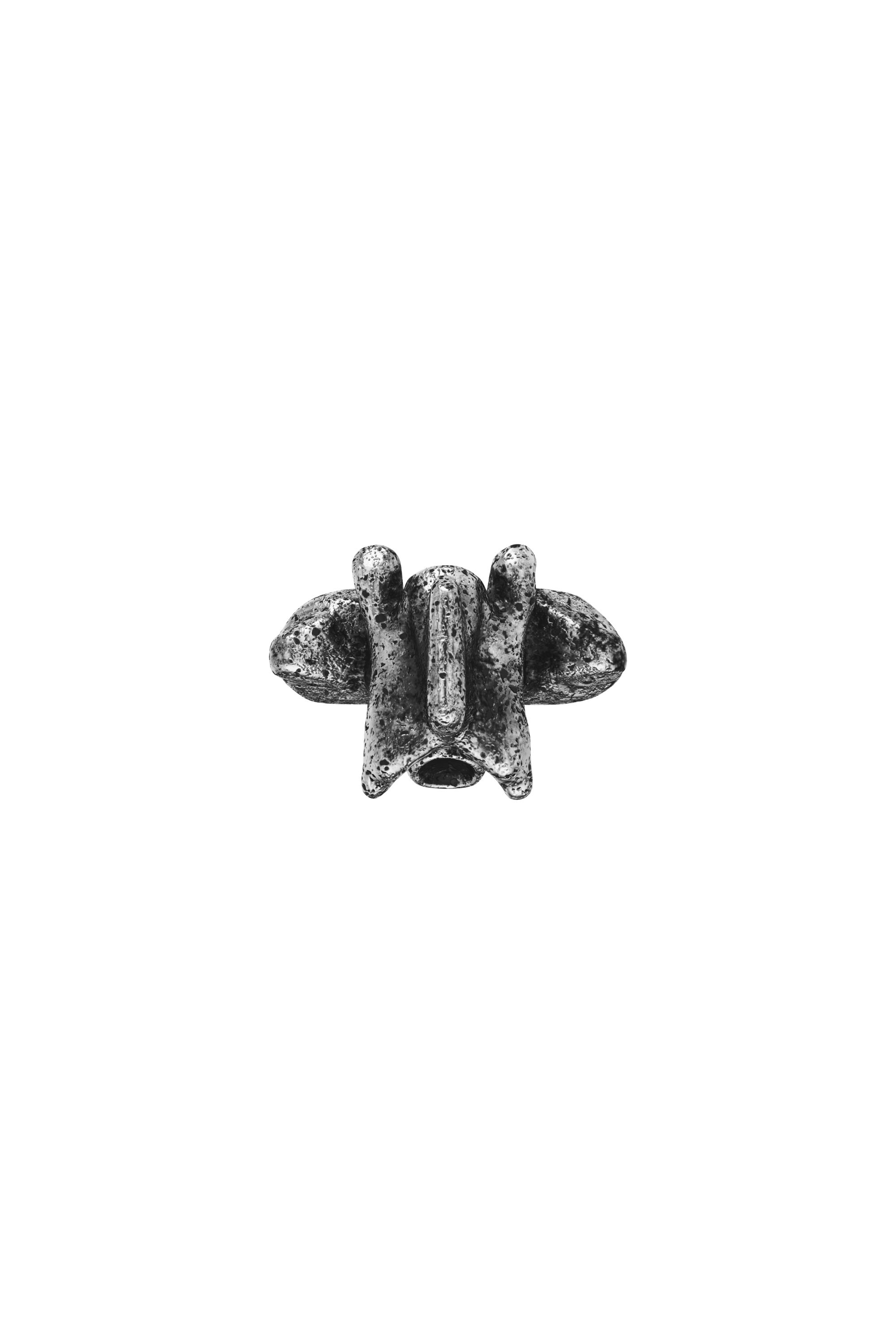 Diesel - DX1708040 JEWELLERY, Unisex Ring mit silberfarbenem Mittelst&uuml;ck in Dunkelgrau - 3