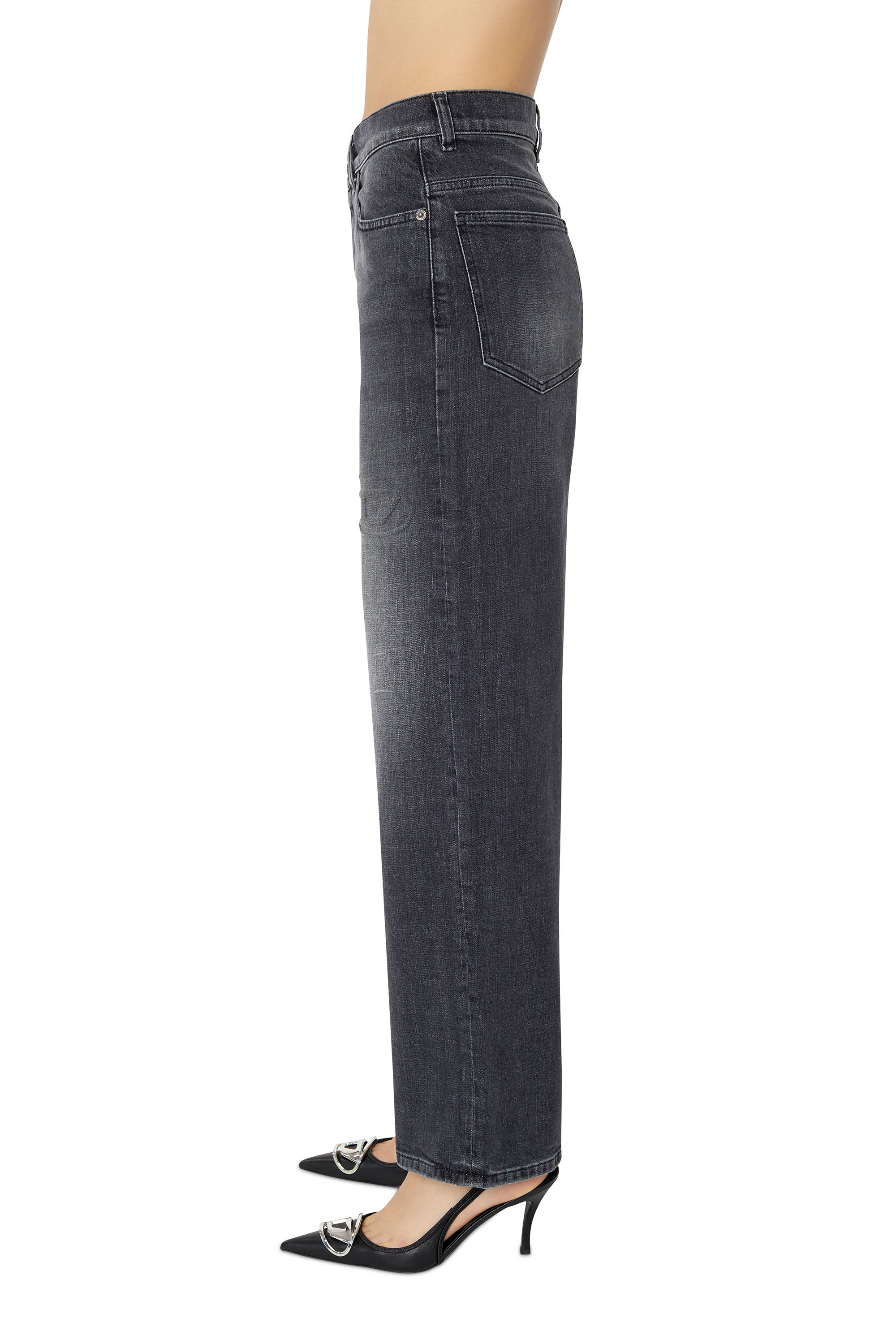 Diesel - 2000 WIDEE 09E35 Bootcut and Flare Jeans, Schwarz/Dunkelgrau - Image 4
