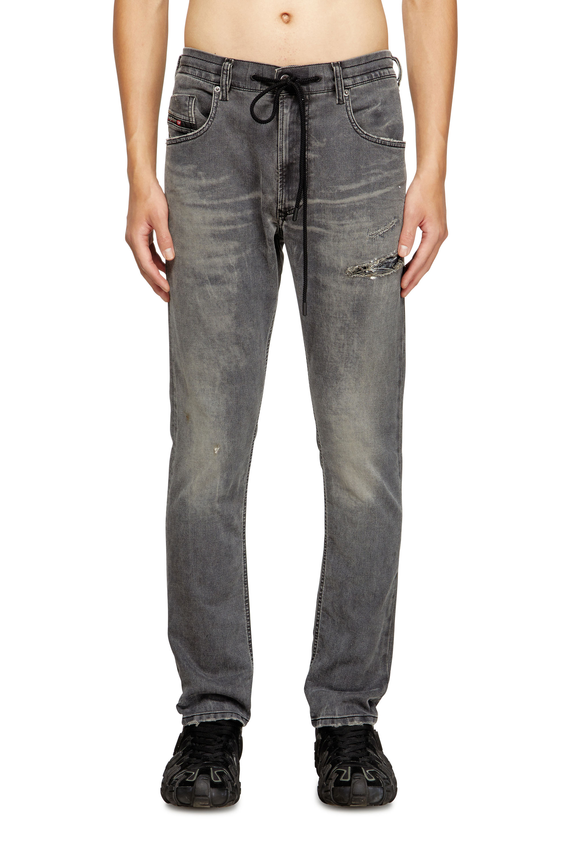 Regular 2032 D-Krooley Joggjeans® 068SB, Schwarz/Dunkelgrau Diesel - Herren Regular 2032 D-Krooley Joggjeans® 068SB, Schwarz/Dunkelgrau - 3
