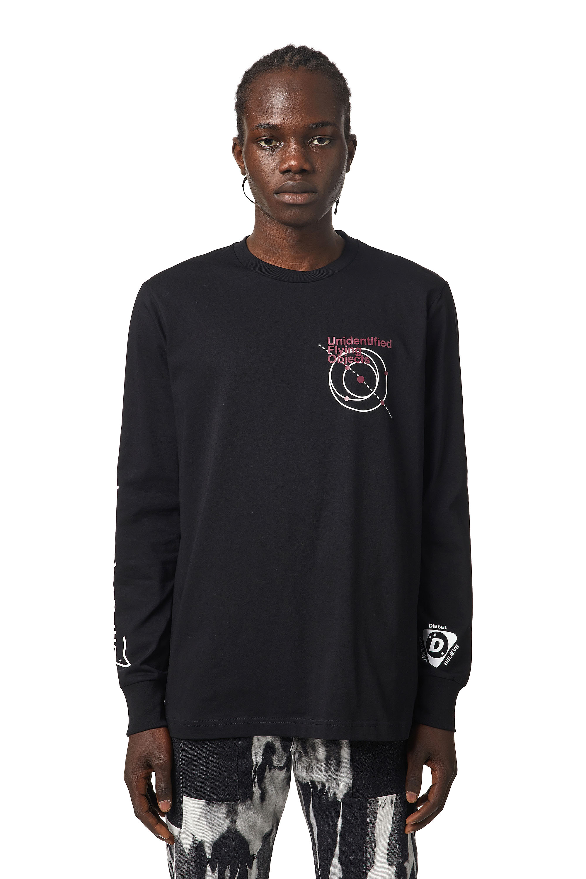 T-JUST-LS-B52, Schwarz - T-Shirts