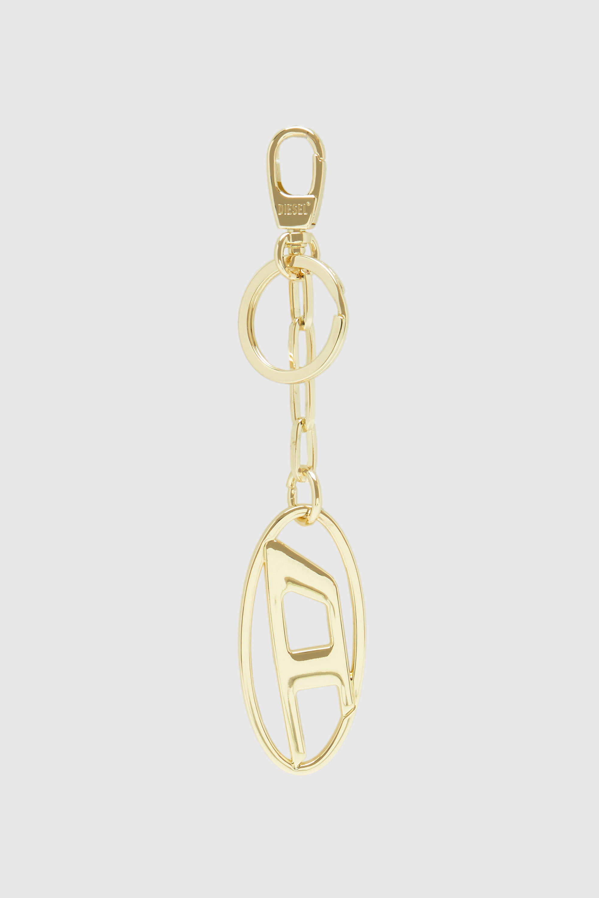 Diesel - HOLY-C, Unisex Schl&uuml;sselanh&auml;nger aus Metall mit Logo-Plakette in Gold - 1