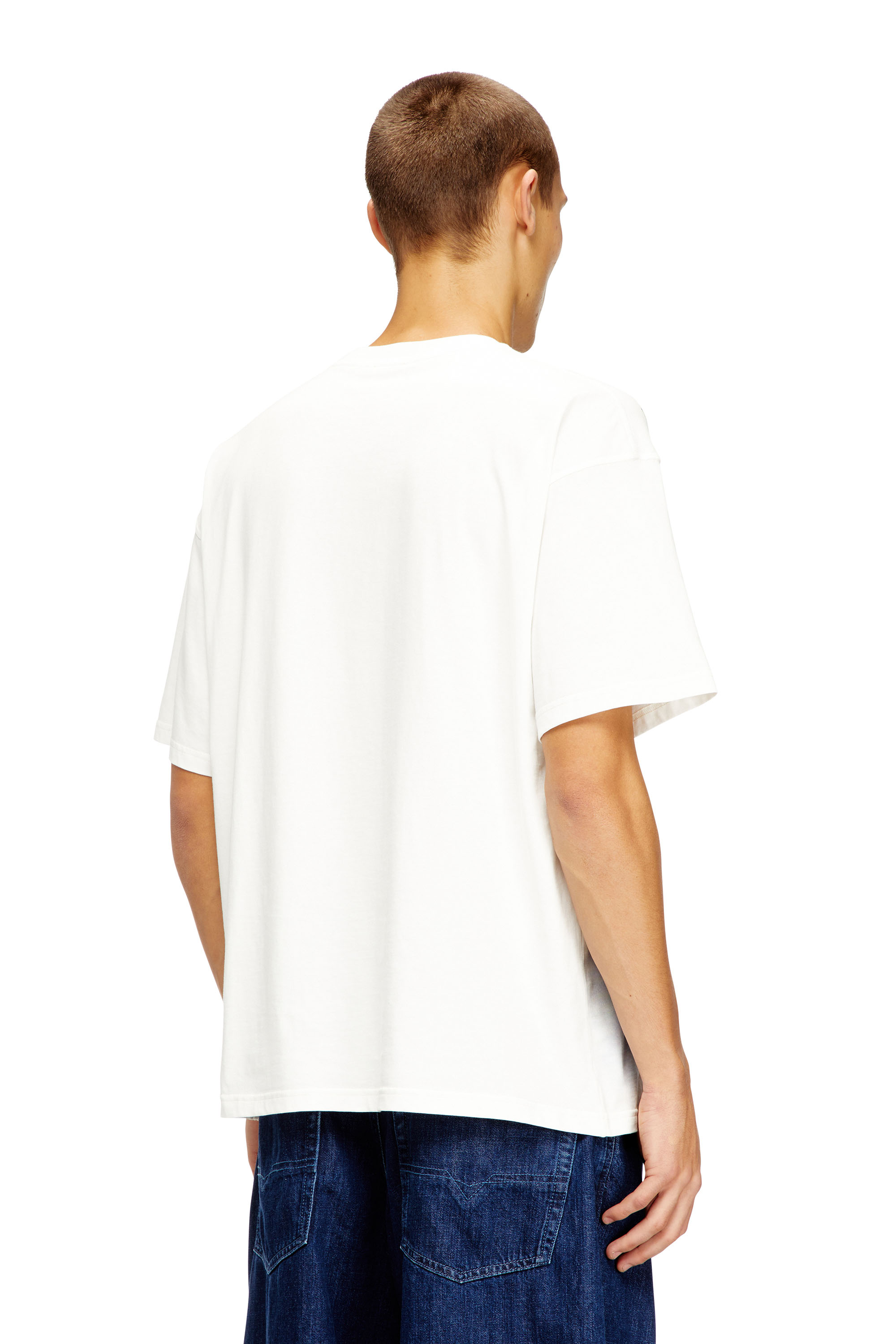 Diesel - T-BOXT-V13, Herren Entspannte Baumwoll-T-Shirt mit Digitaldruck in Blau/Orange - 4