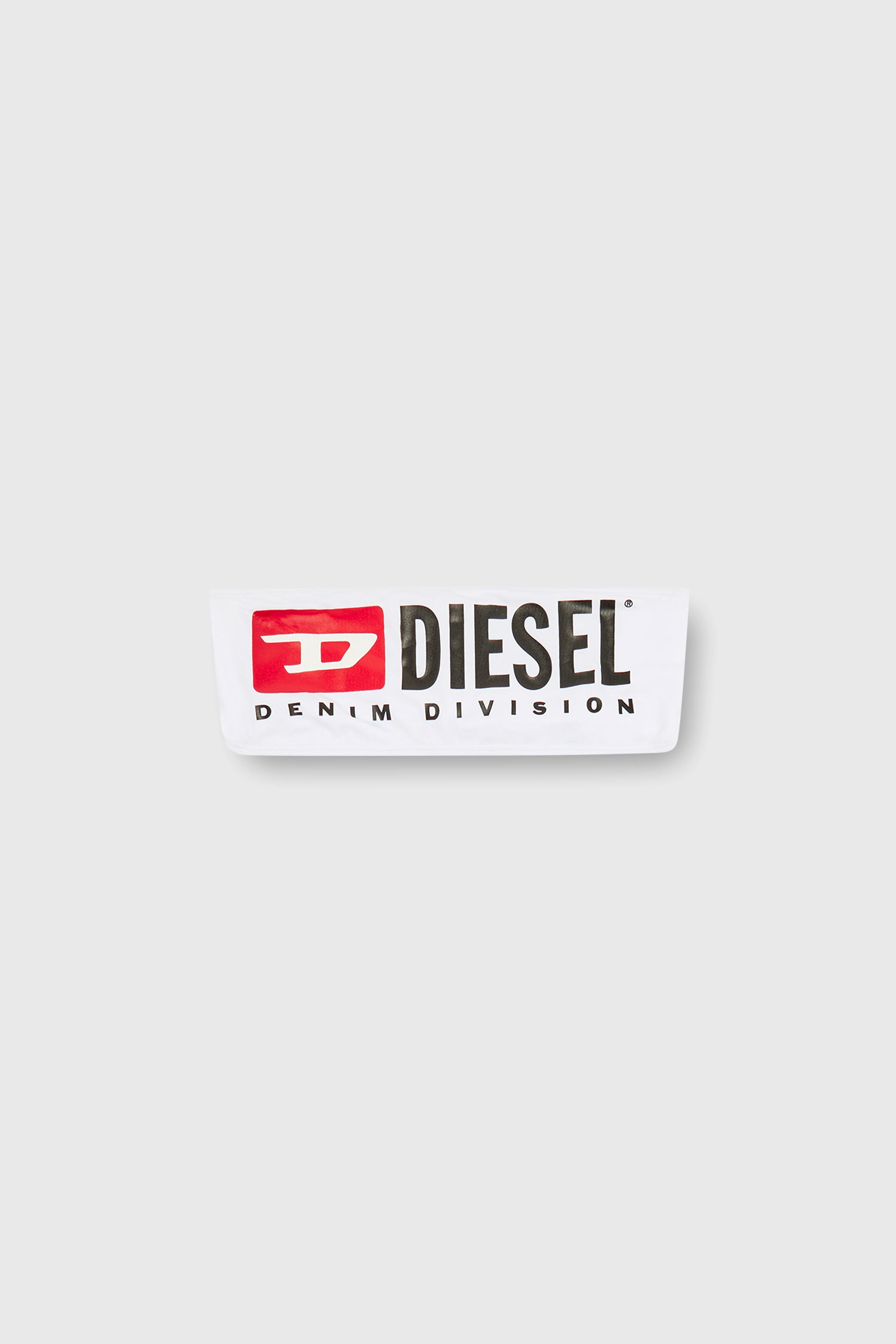 Diesel - BFB-BRYNA, Damen Bandeau-Bikini-Top mit Maxi-Logo in Wei&szlig; - 2