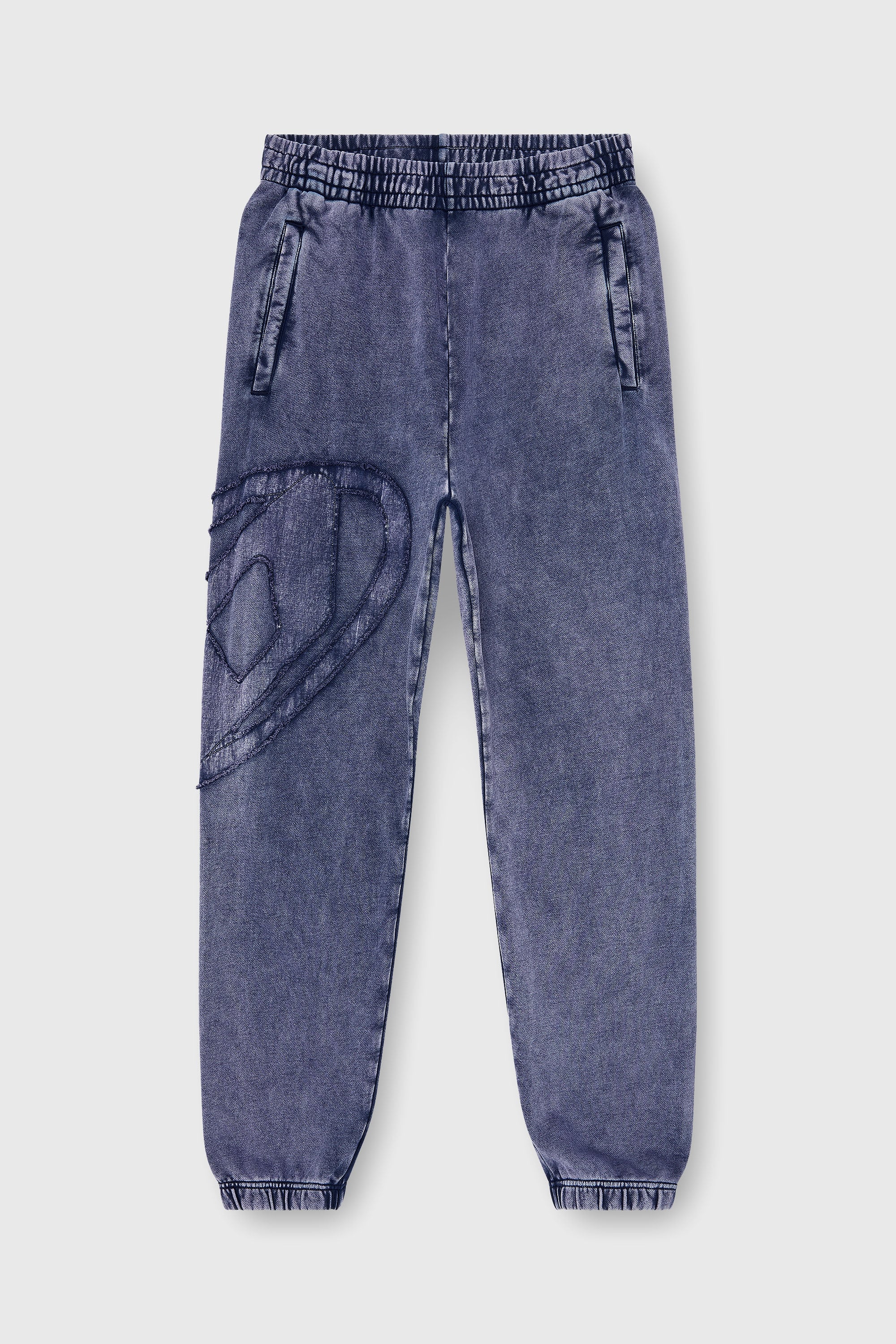Diesel - P-MARKY-DEN, Herren Jogginghose aus Bio-Baumwolle mit ovalem D-Patch in Indigoblau - 2