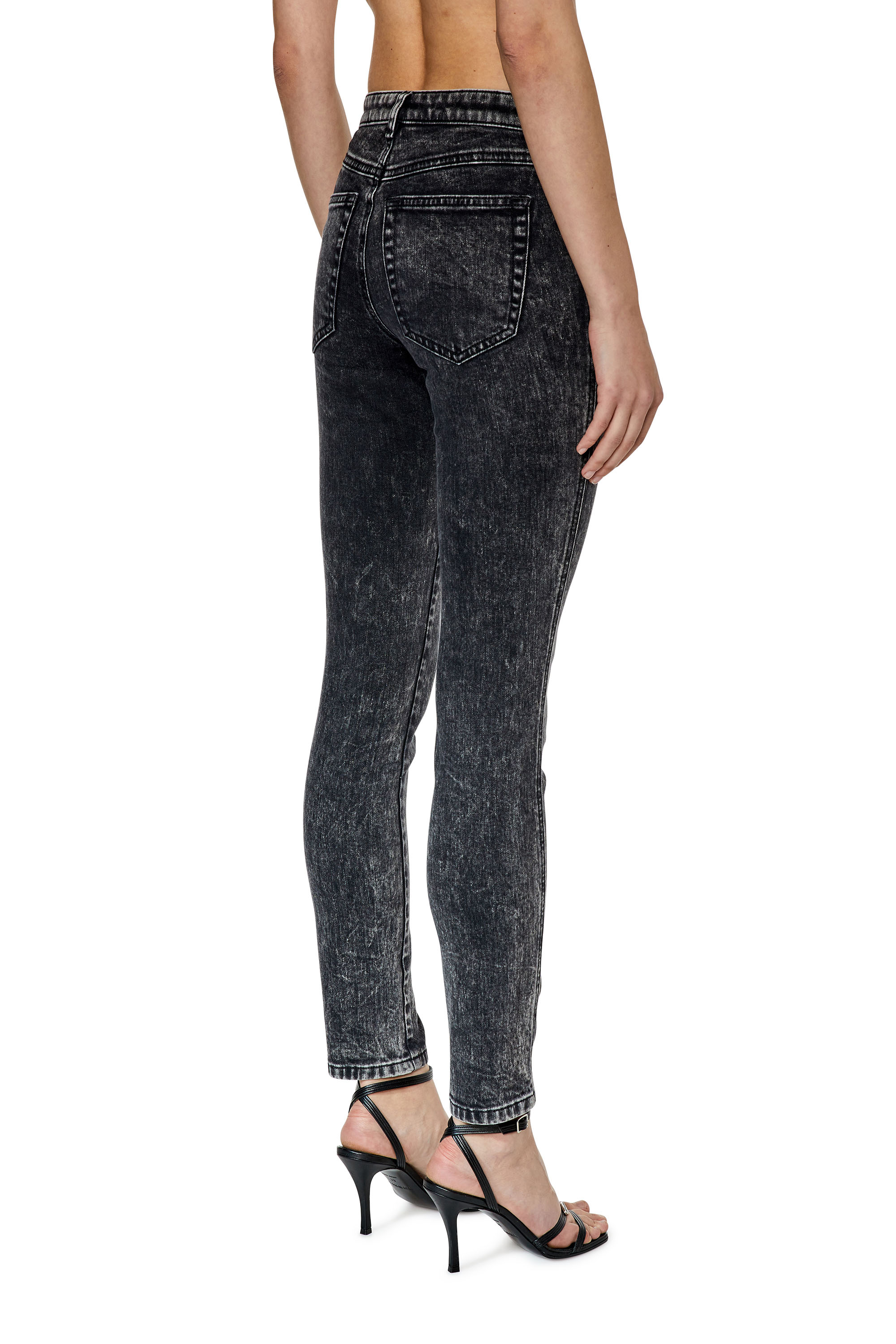 Diesel - Skinny Jeans 2015 Babhila 0ENAN, Schwarz/Dunkelgrau - Image 3