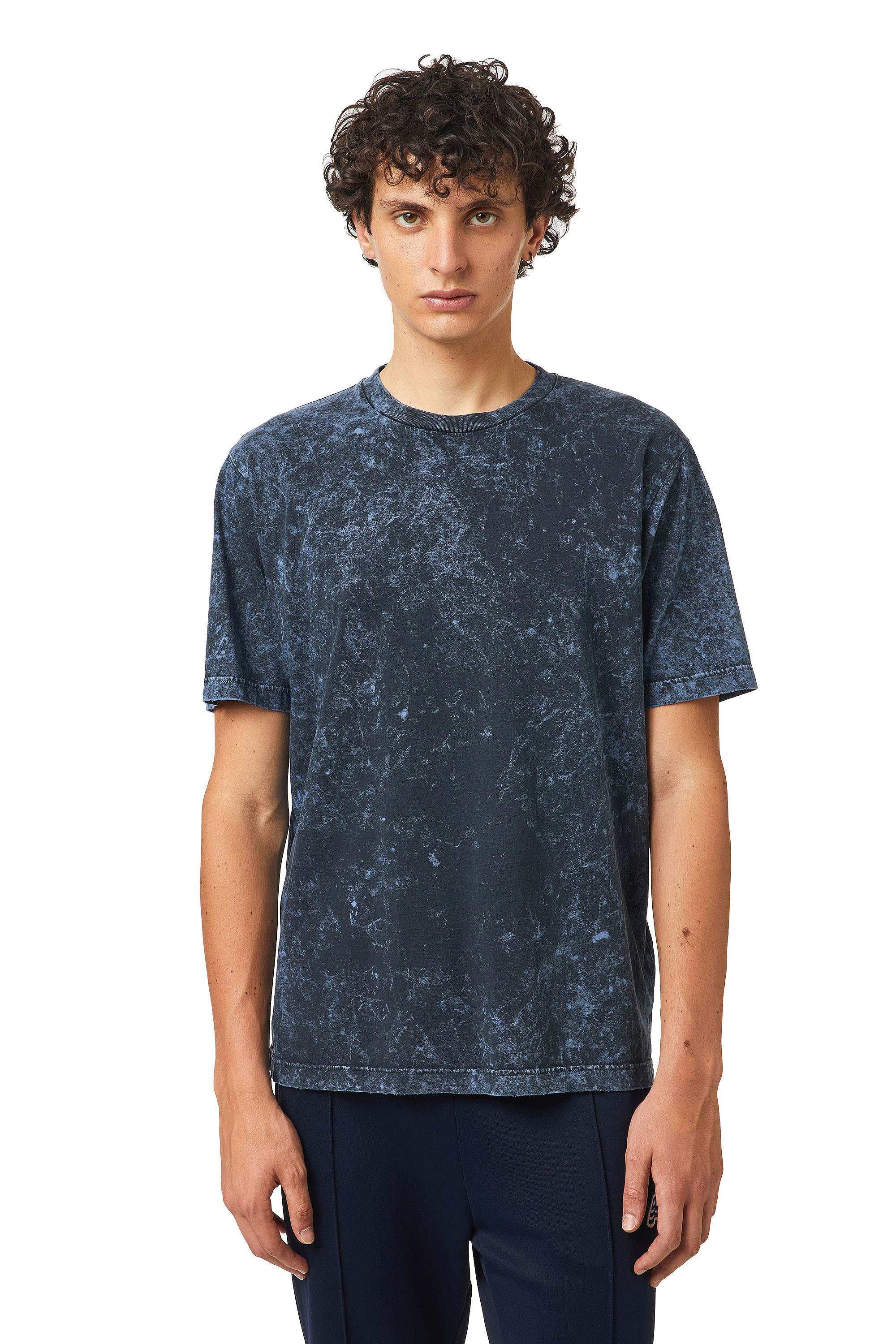 T-JUST-SLITS-B65, Blau - T-Shirts