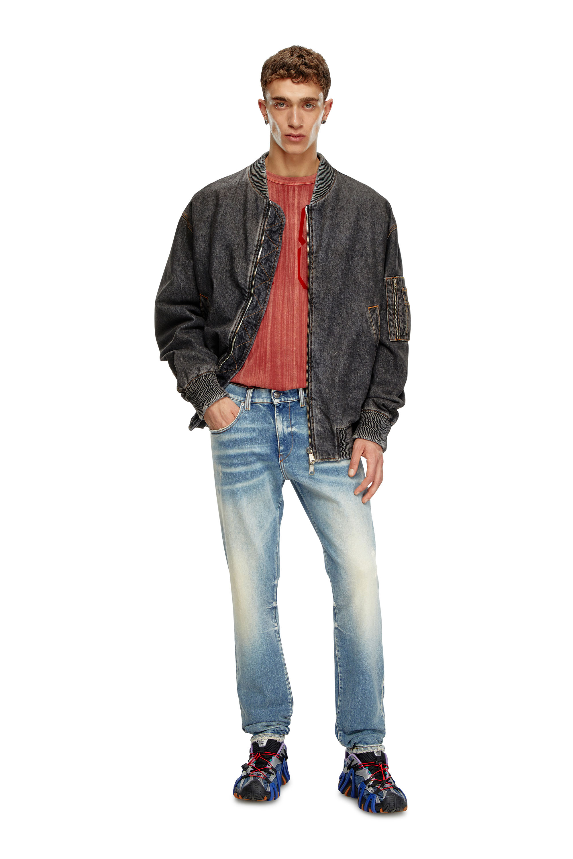 Diesel - Herren Slim Jeans 2019 D-Strukt 007V8, Mittelblau - Image 2