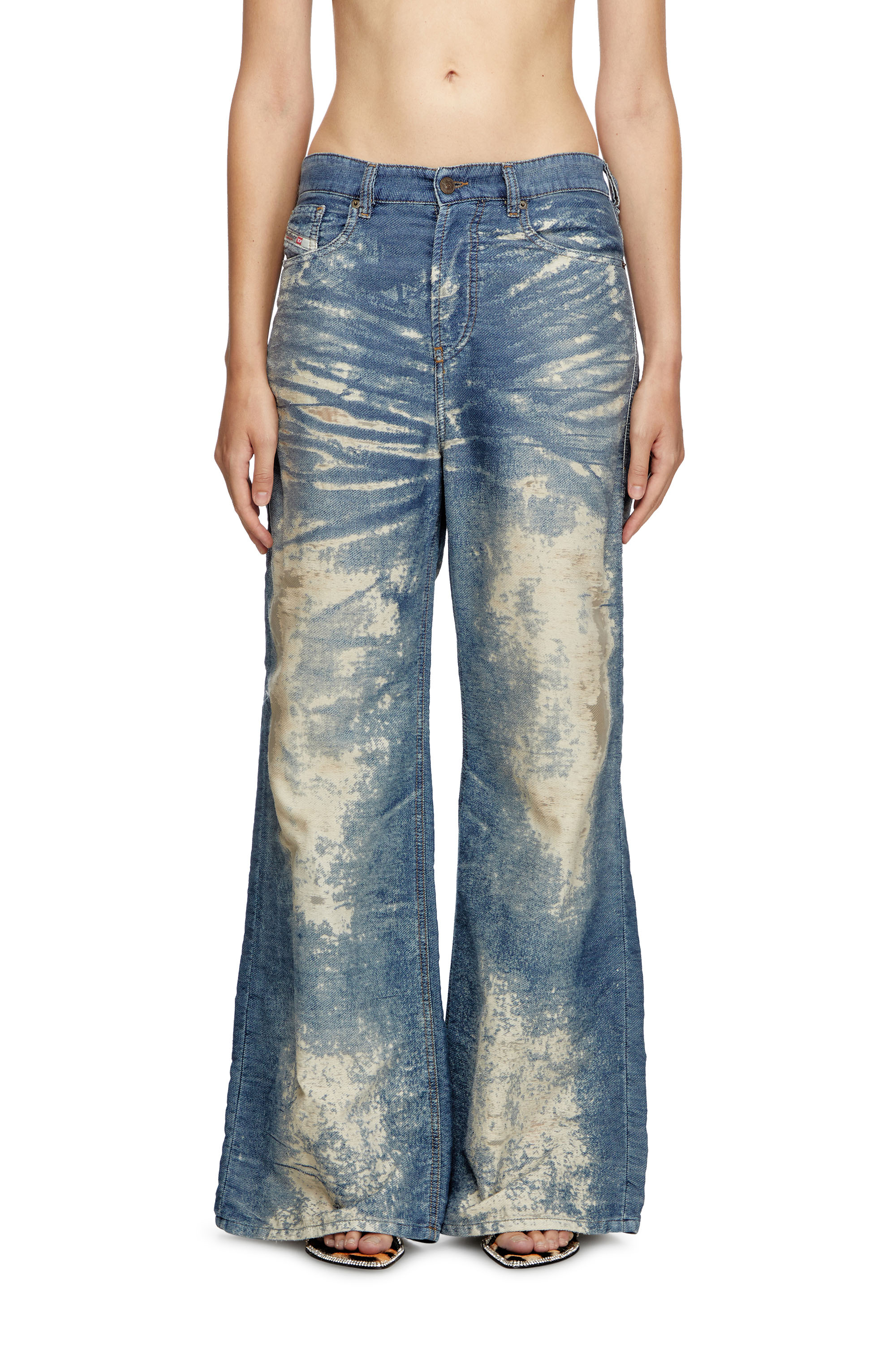 Diesel - Damen Relaxed Jeans 1996 D-Sire 068RE, Mittelblau - 2