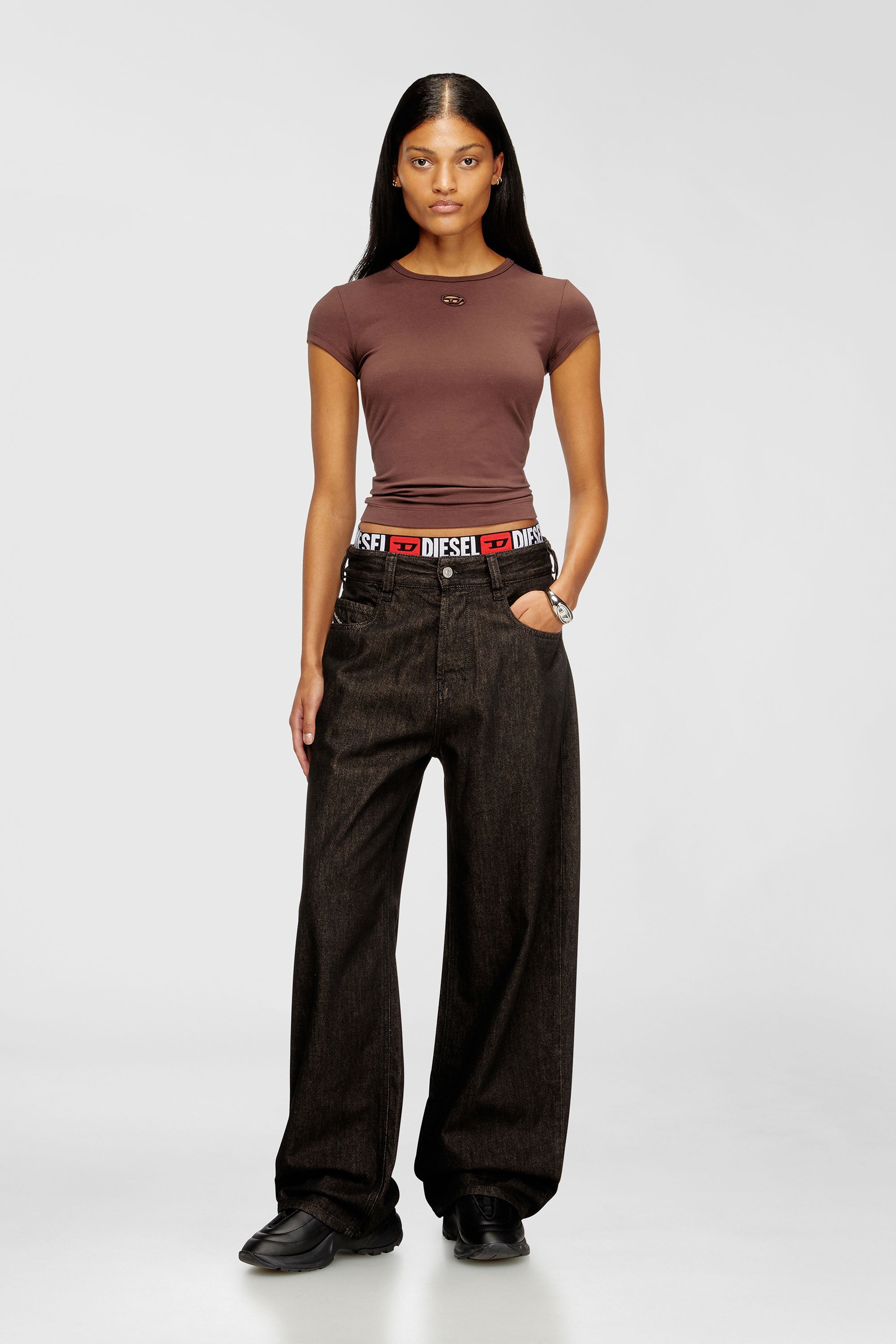 Diesel - Unisex Relaxed Jeans 1997 D-Enim-M 09N25, Schwarz/Dunkelgrau - 1