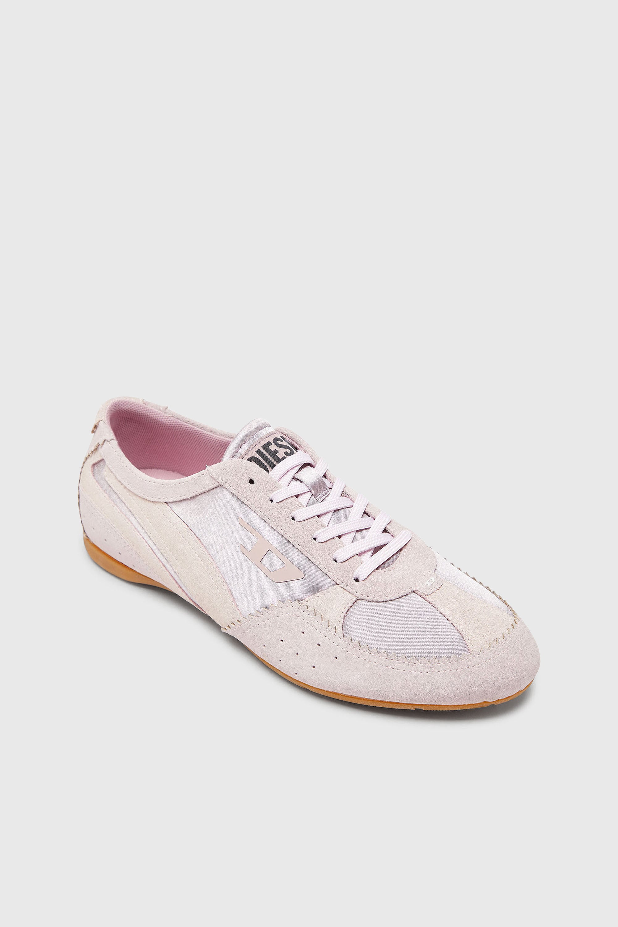 Diesel - D-MILE LOW II W, Damen D-Mile &ndash; Flat-Sneakers mit Wildleder-Overlays in Rosa - 6