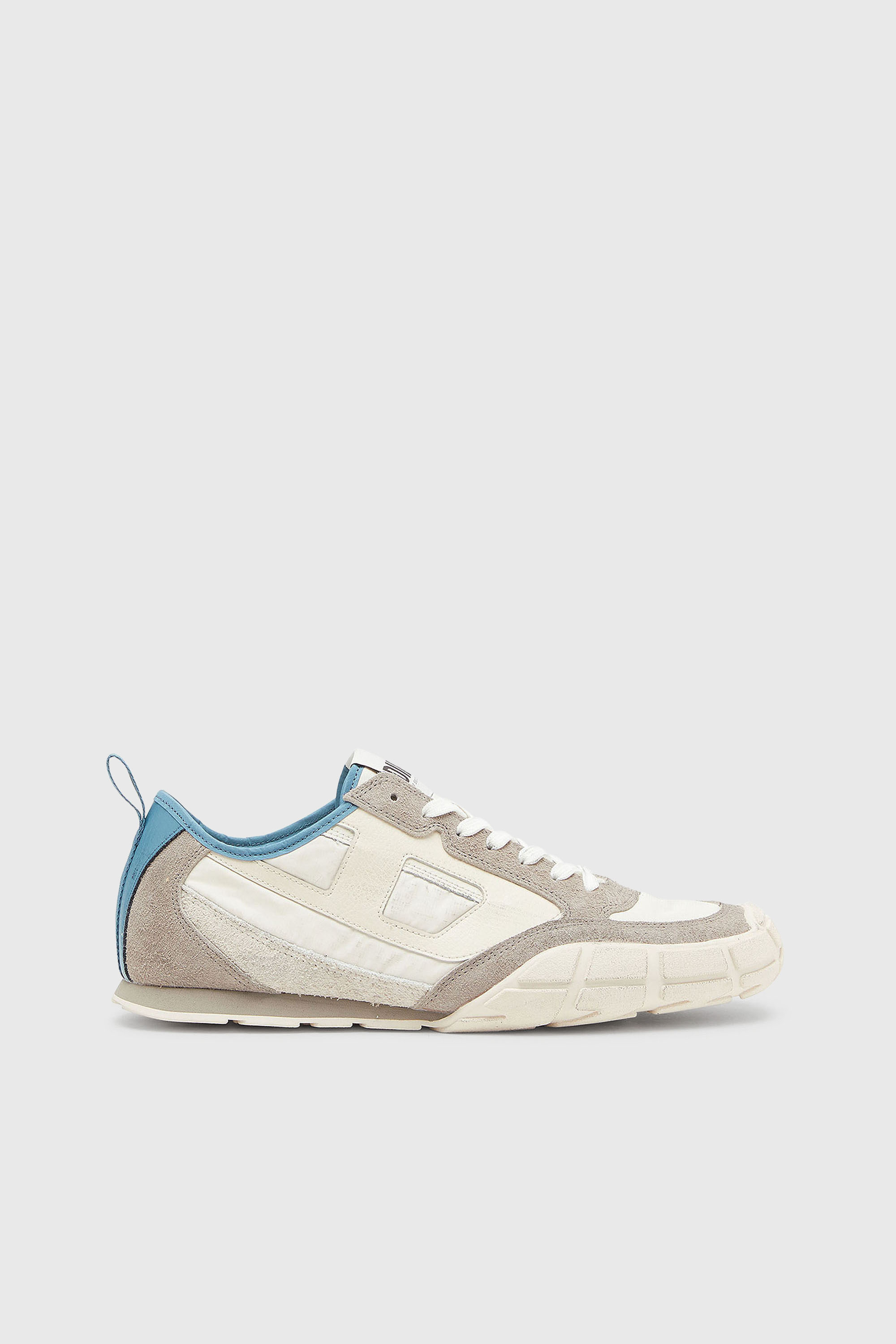 Diesel - S-PAGODHA LOW, Herren S-Pagodha &ndash; Sneakers aus Leder und Nylon in Weiss/Grau - 1