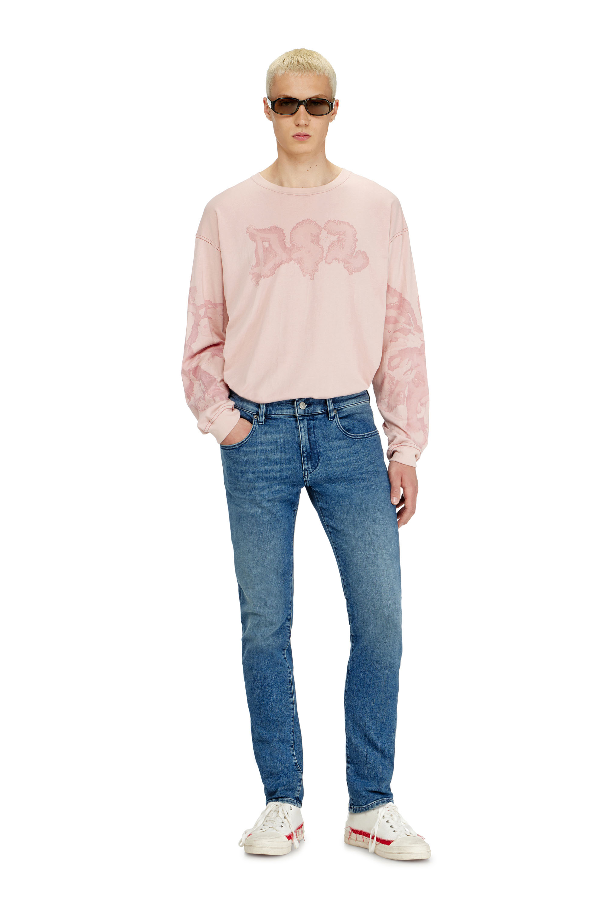 Diesel - Herren Slim Jeans 2019 D-Strukt 0HDBK, Mittelblau - 4