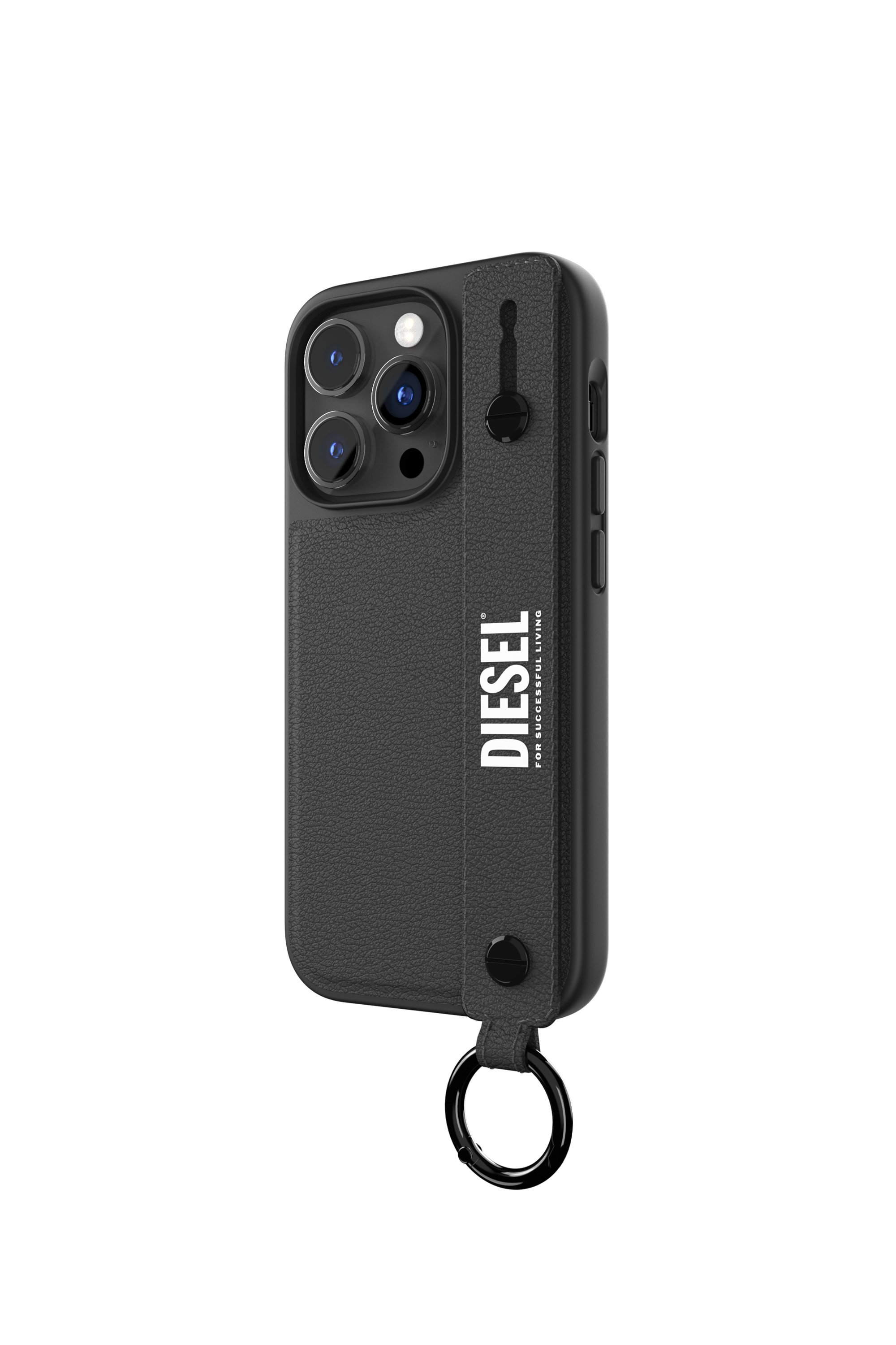 Diesel - 50284 MOULDED CASE, Unisex Handstrap Case for iPhone 14 Pro in Schwarz - 2