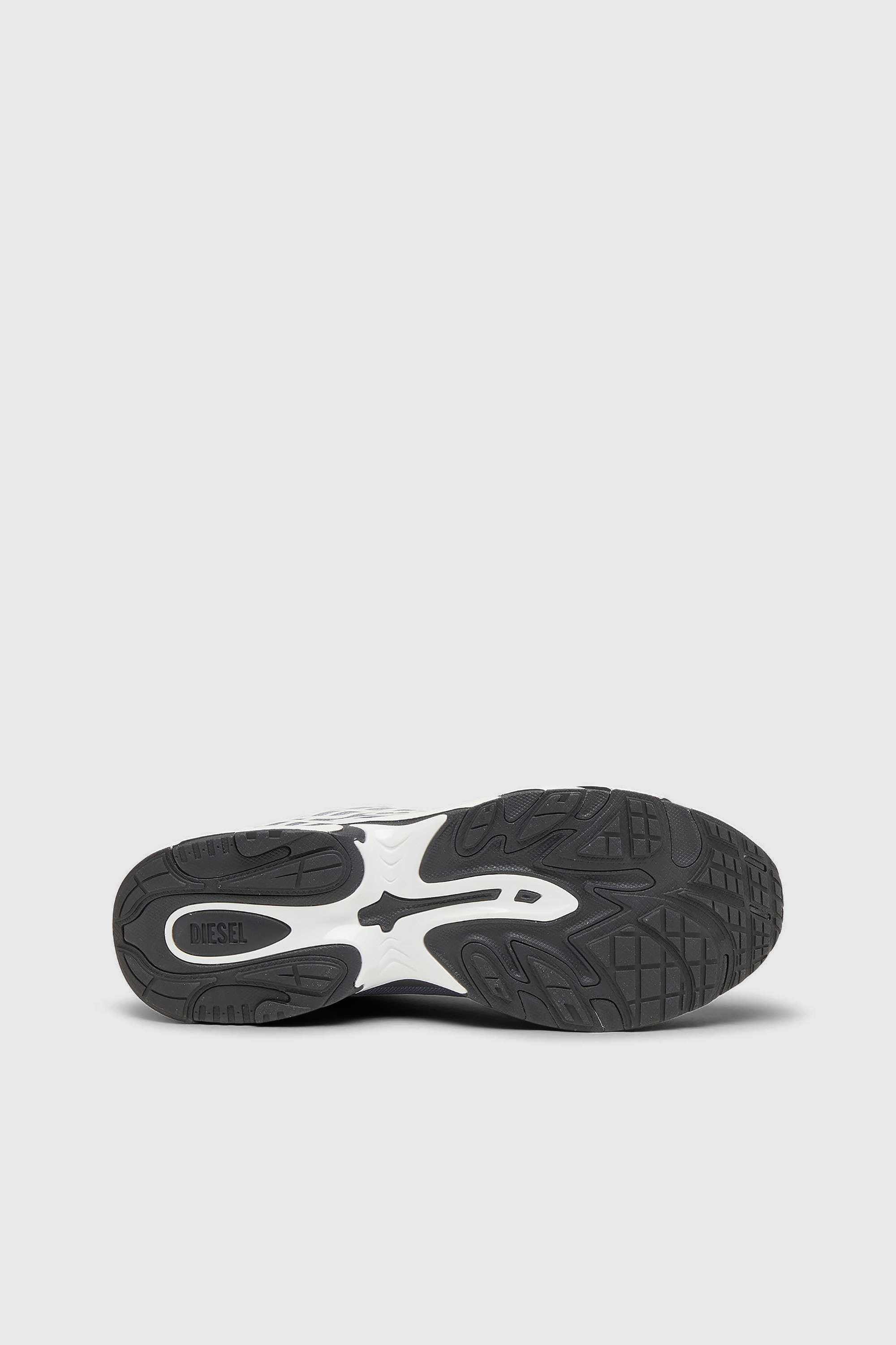 Diesel - S-D-VIT'S 500 LOW, Herren D-Vit-Sneaker aus gestreiftem D&eacute;grad&eacute;-Mesh in Wei&szlig;/Grau - 5