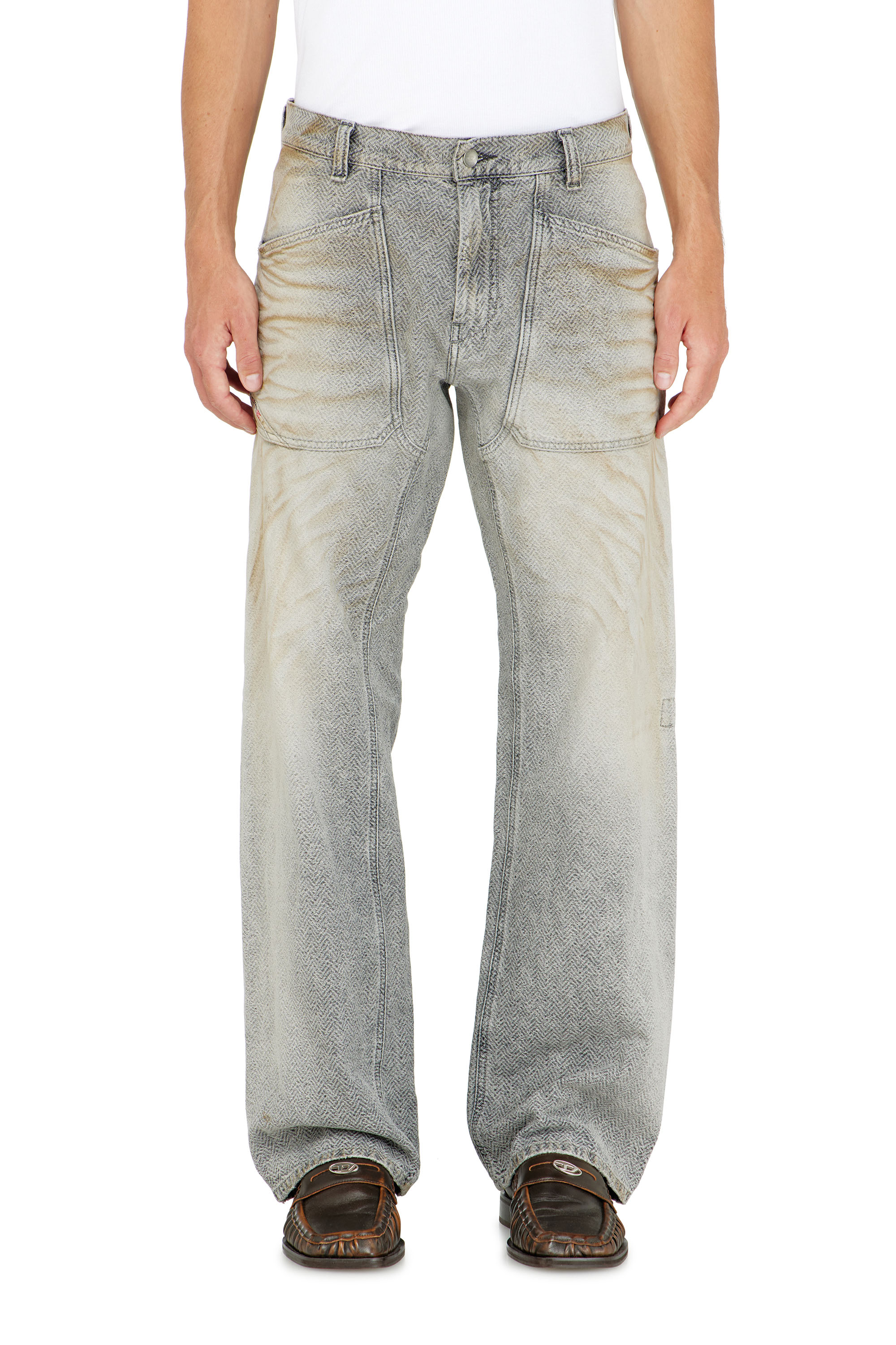 Diesel - Herren Relaxed Jeans D-Zeta 09Q11, Grau - 4