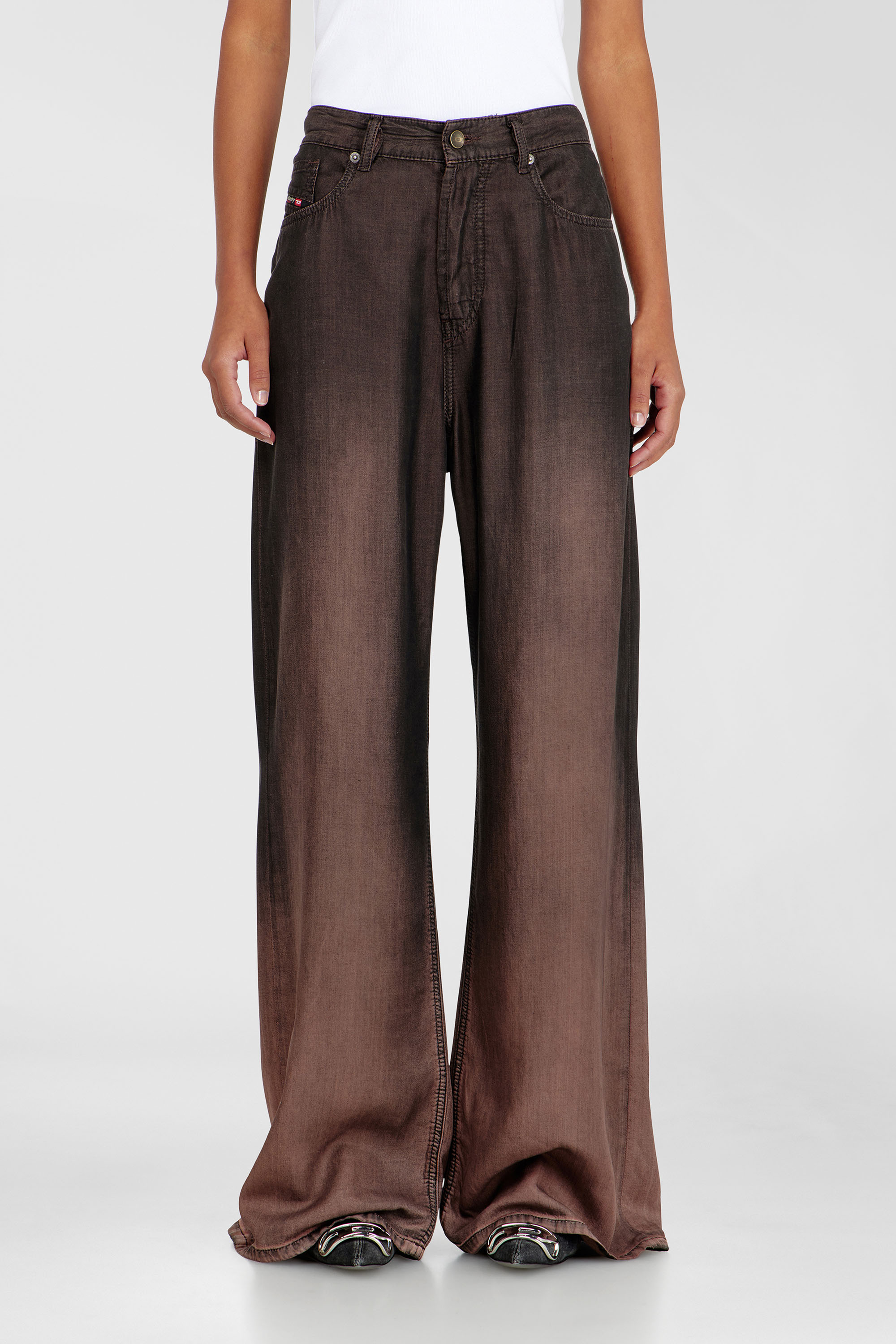 Diesel - Damen Relaxed Jeans 1996 D-Sire 068YF, Braun - 2