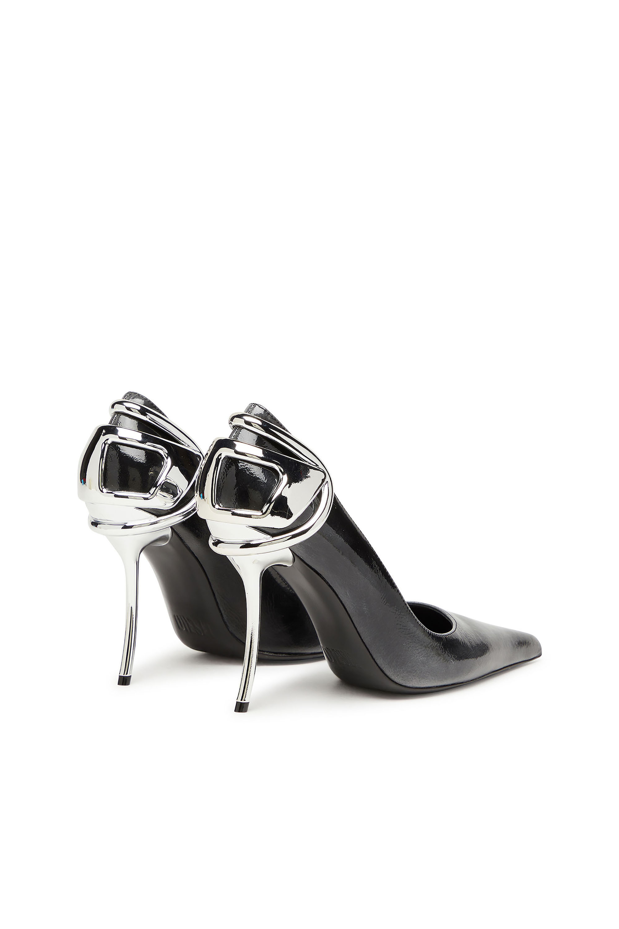 D-TEN&HALF P, Schwarz Diesel - D-TEN&HALF P, Damen D-Ten&Half-Pumps aus Pull up-Lackleder in Schwarz - 3