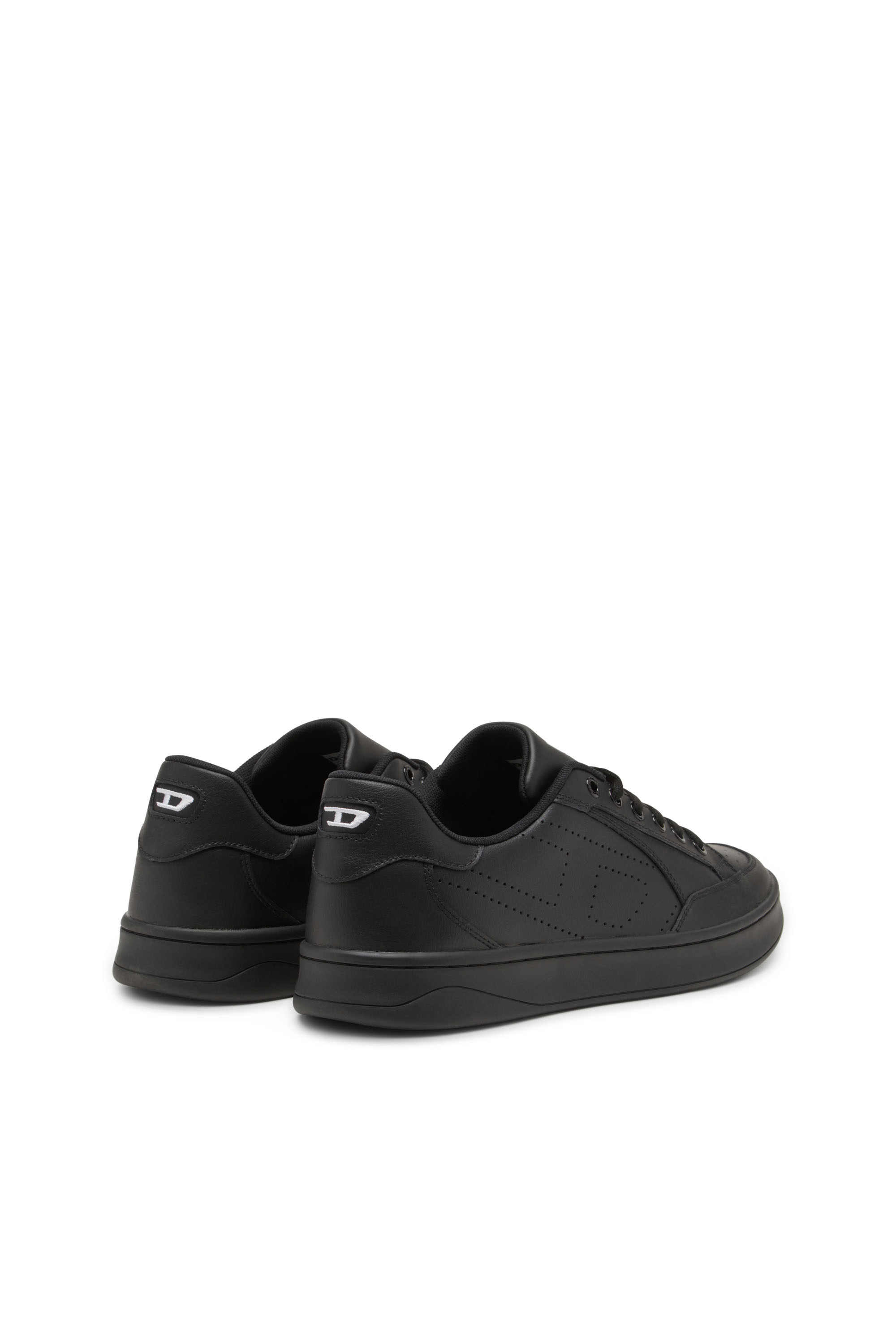 S-DAKOTA LOW, Schwarz Diesel - S-DAKOTA LOW, Herren S-Dakota-Sneakers aus Leder mit perforiertem Logo in Schwarz - 3