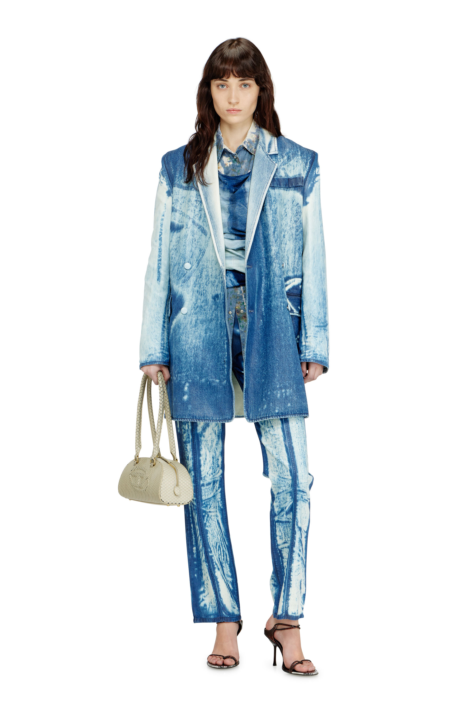 Diesel - DE-LUMEA-FSI1, Damen Blazer aus X-Ray-Denim in Blau - 2