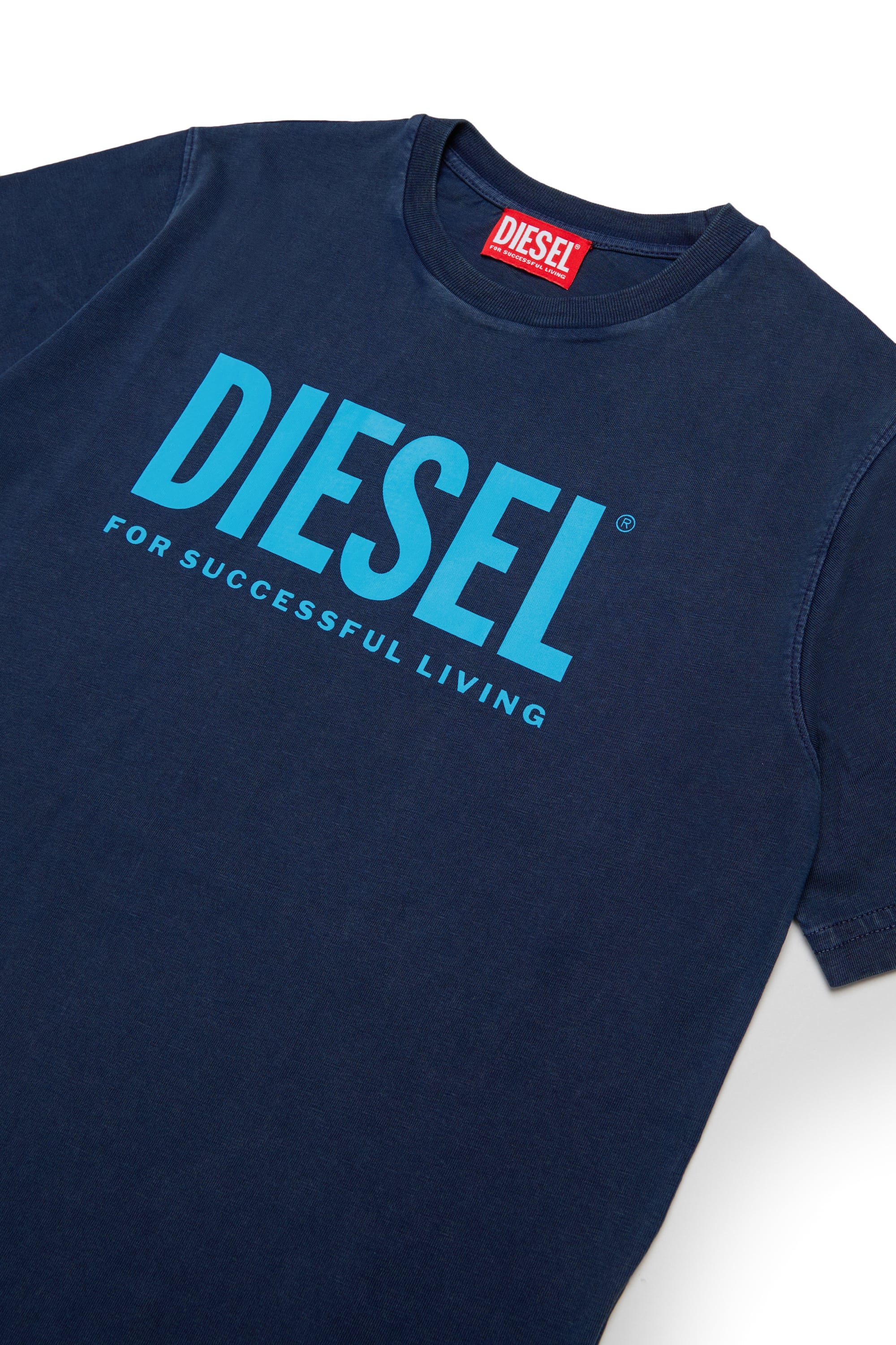 Diesel - TISEL OVER, Herren Baumwoll-T-Shirt mit Maxi-Logo-Print in Dunkelblau - 3