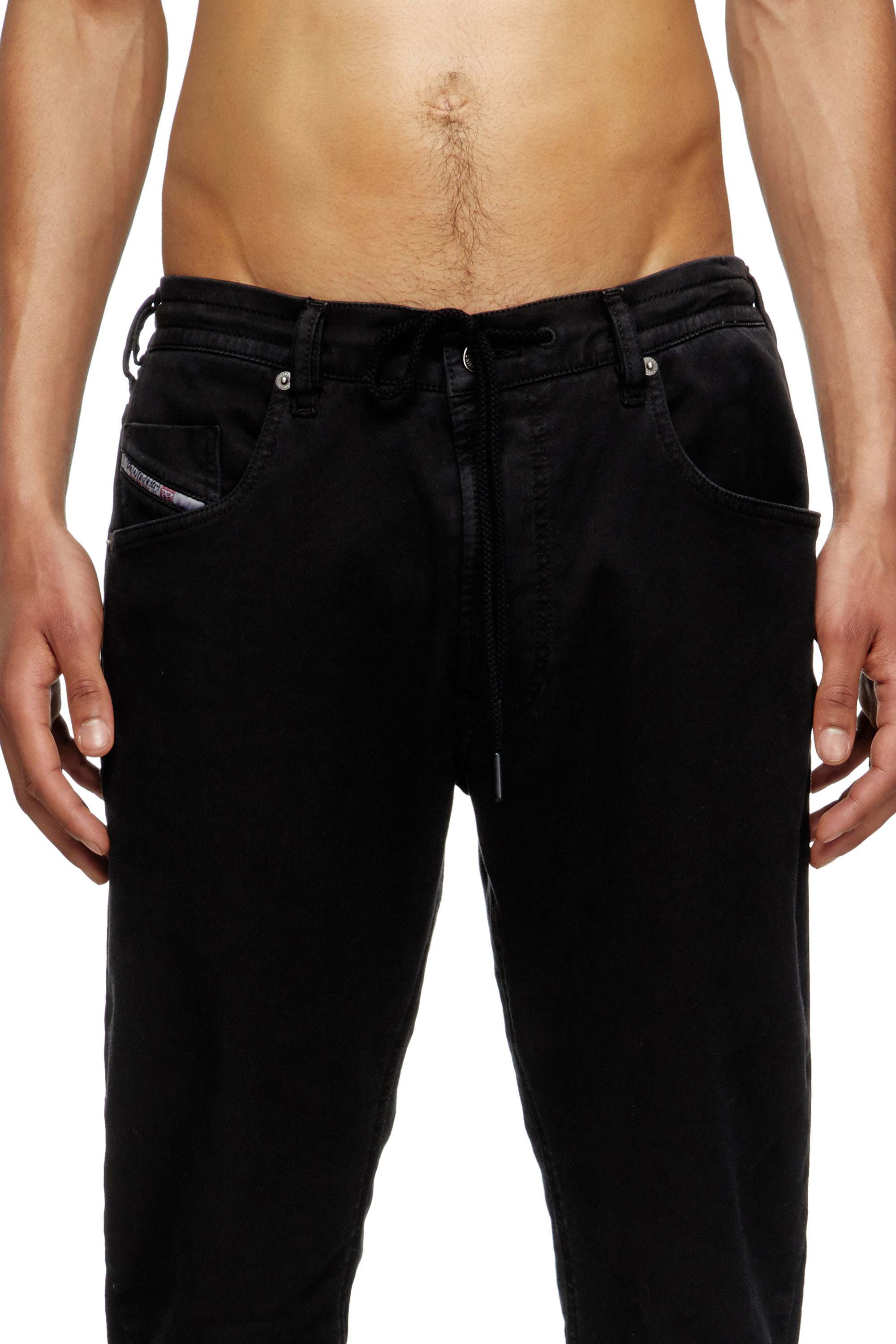 Regular 2032 D-Krooley Joggjeans® 068NH, Schwarz/Dunkelgrau Diesel - Herren Regular 2032 D-Krooley Joggjeans® 068NH, Schwarz/Dunkelgrau - 5