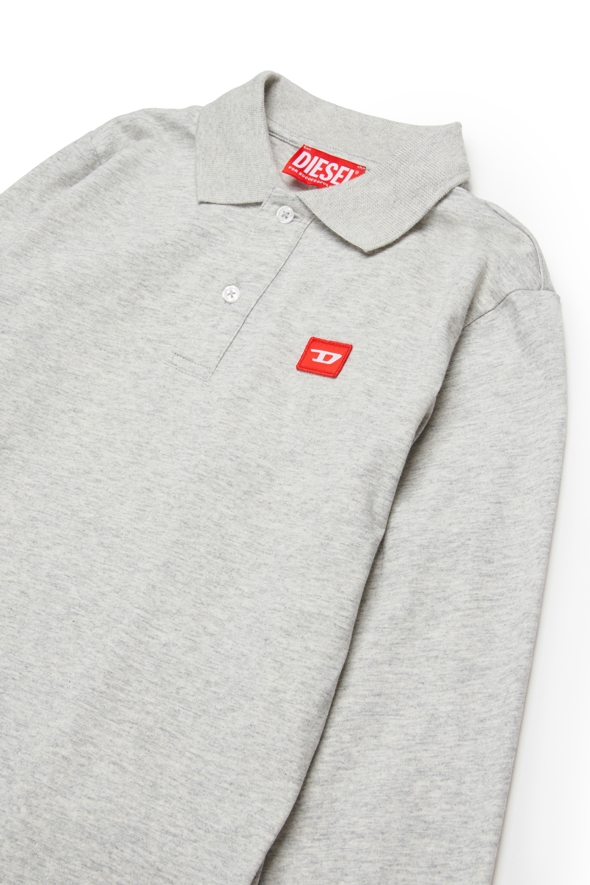 Diesel - TAKAO, Herren Baumwollpolo mit Logo in Grau - 3