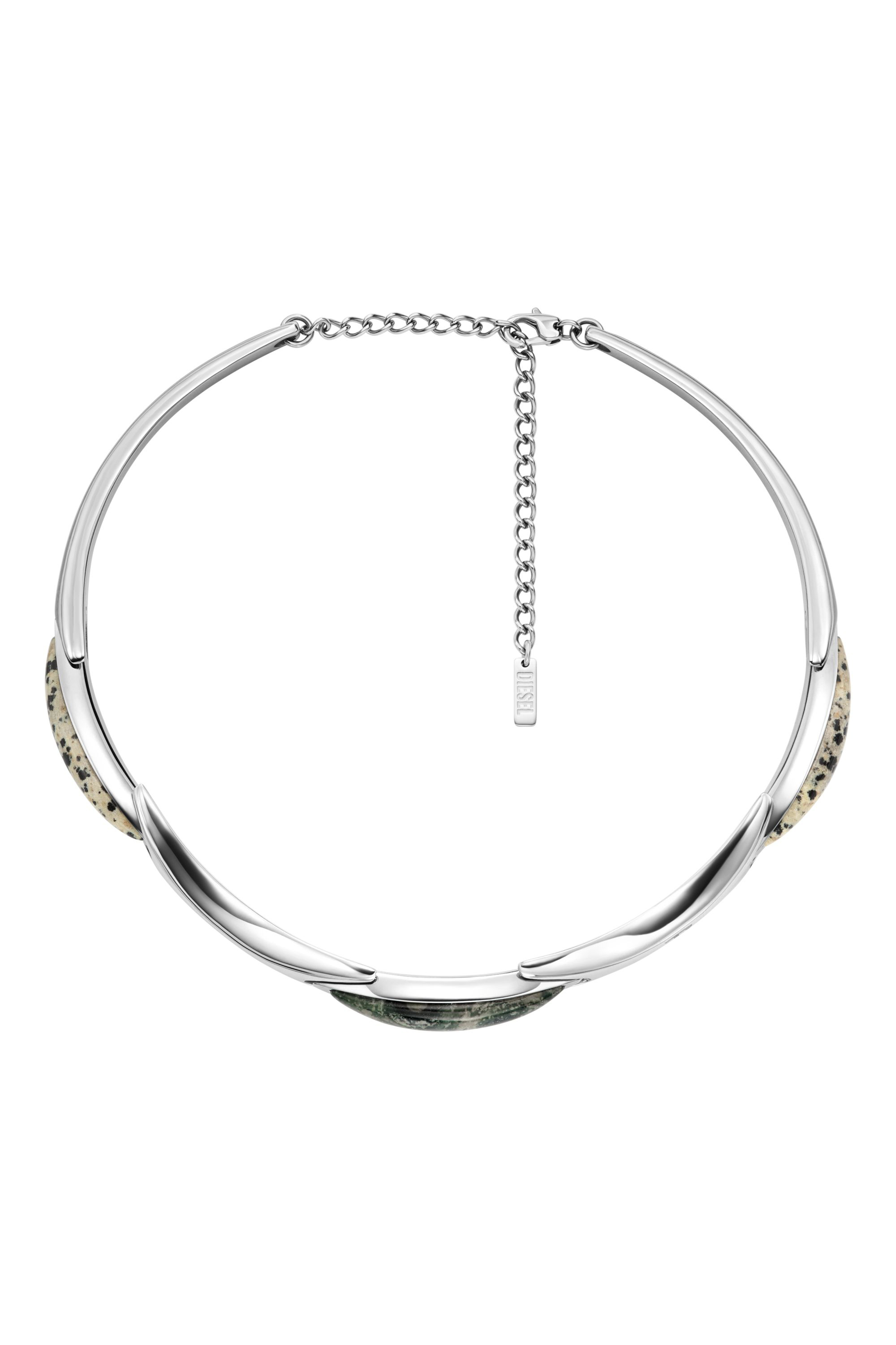 Diesel - DX167740 JEWELLERY, Unisex Edelstahl-Choker-Halskette in Silber - 1