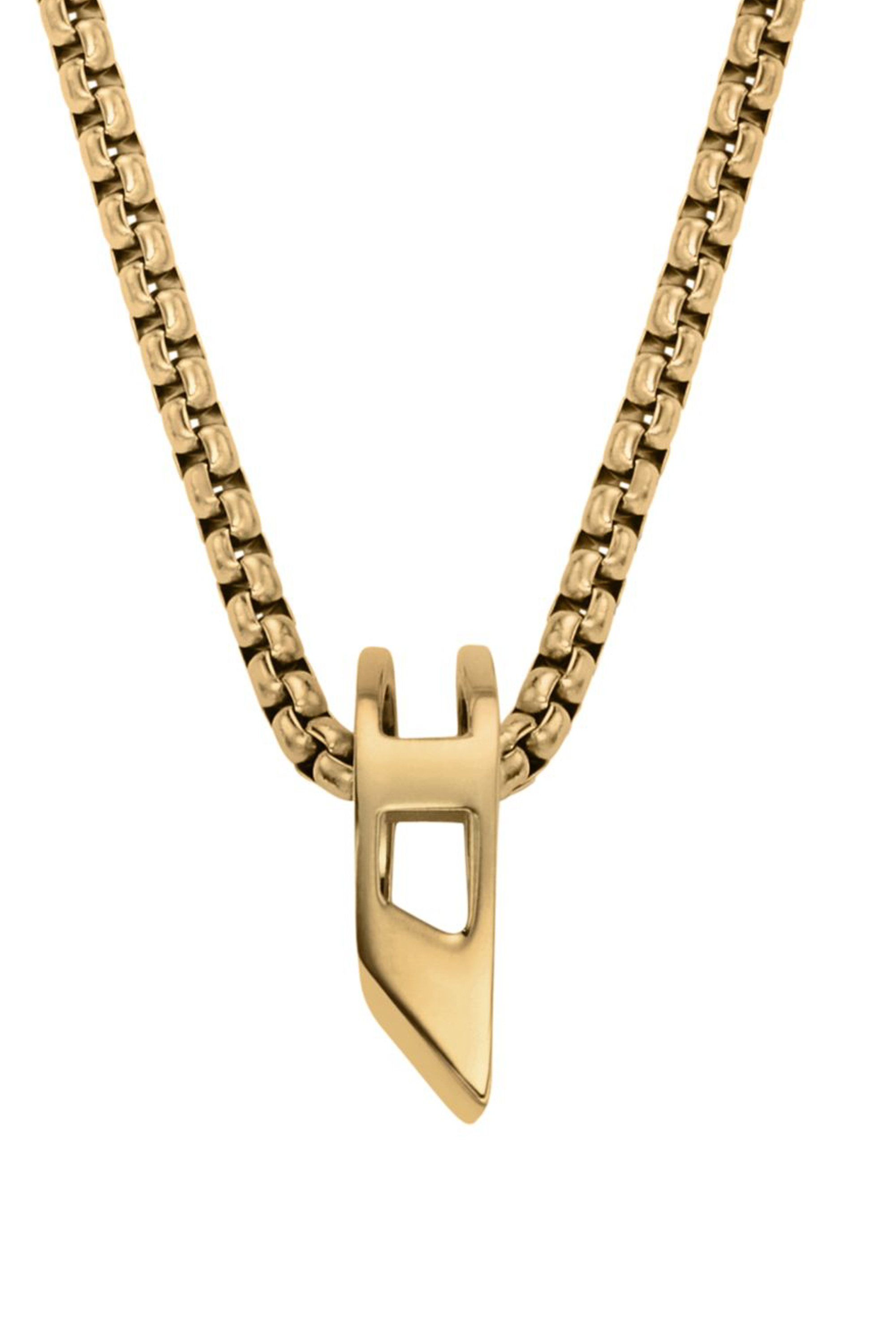 Diesel - DX1670710 JEWELLERY, Unisex Edelstahl-Anh&auml;nger-Halskette in Gold - 2