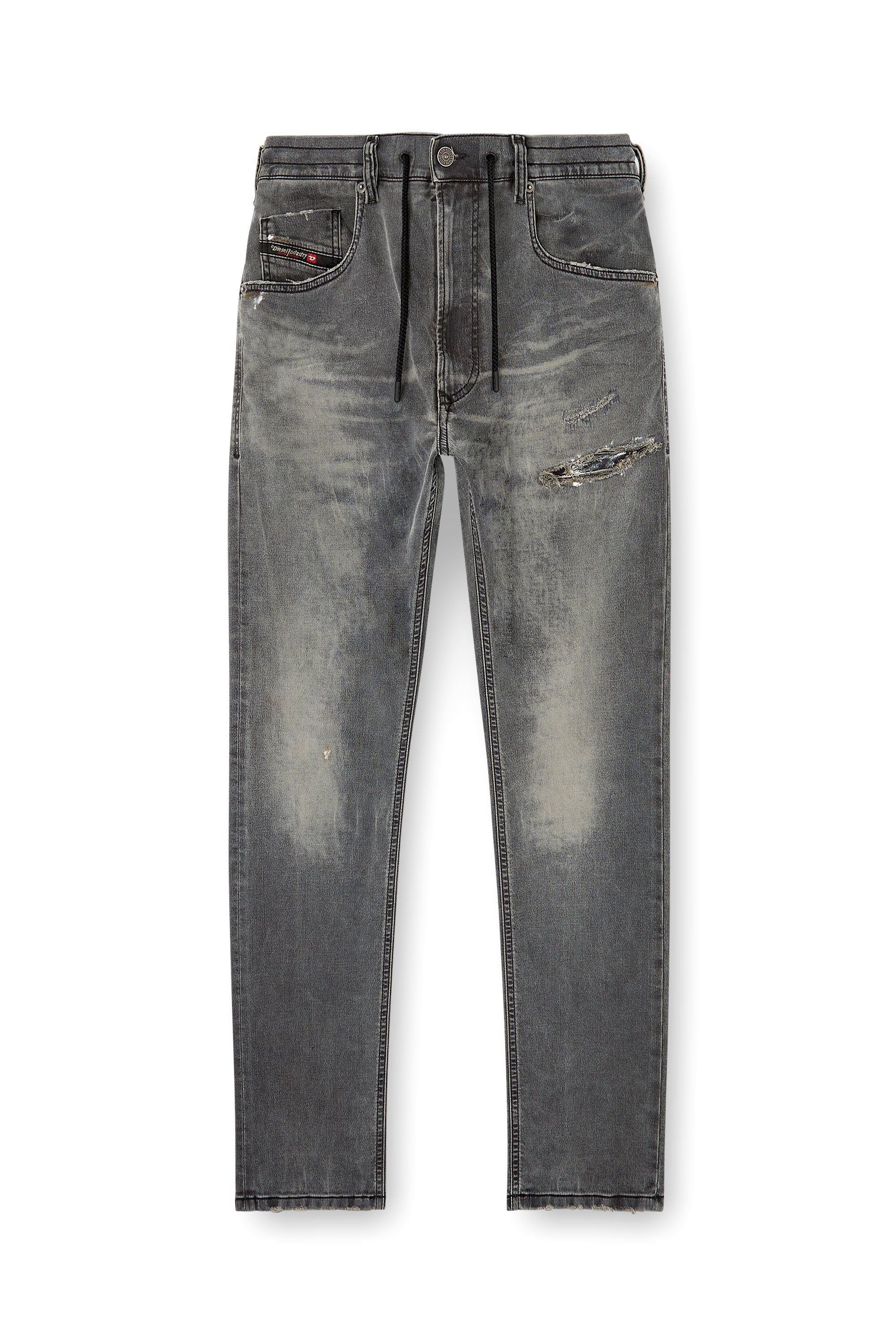 Diesel - Herren Regular 2032 D-Krooley Joggjeans® 068SB, Schwarz/Dunkelgrau - 3