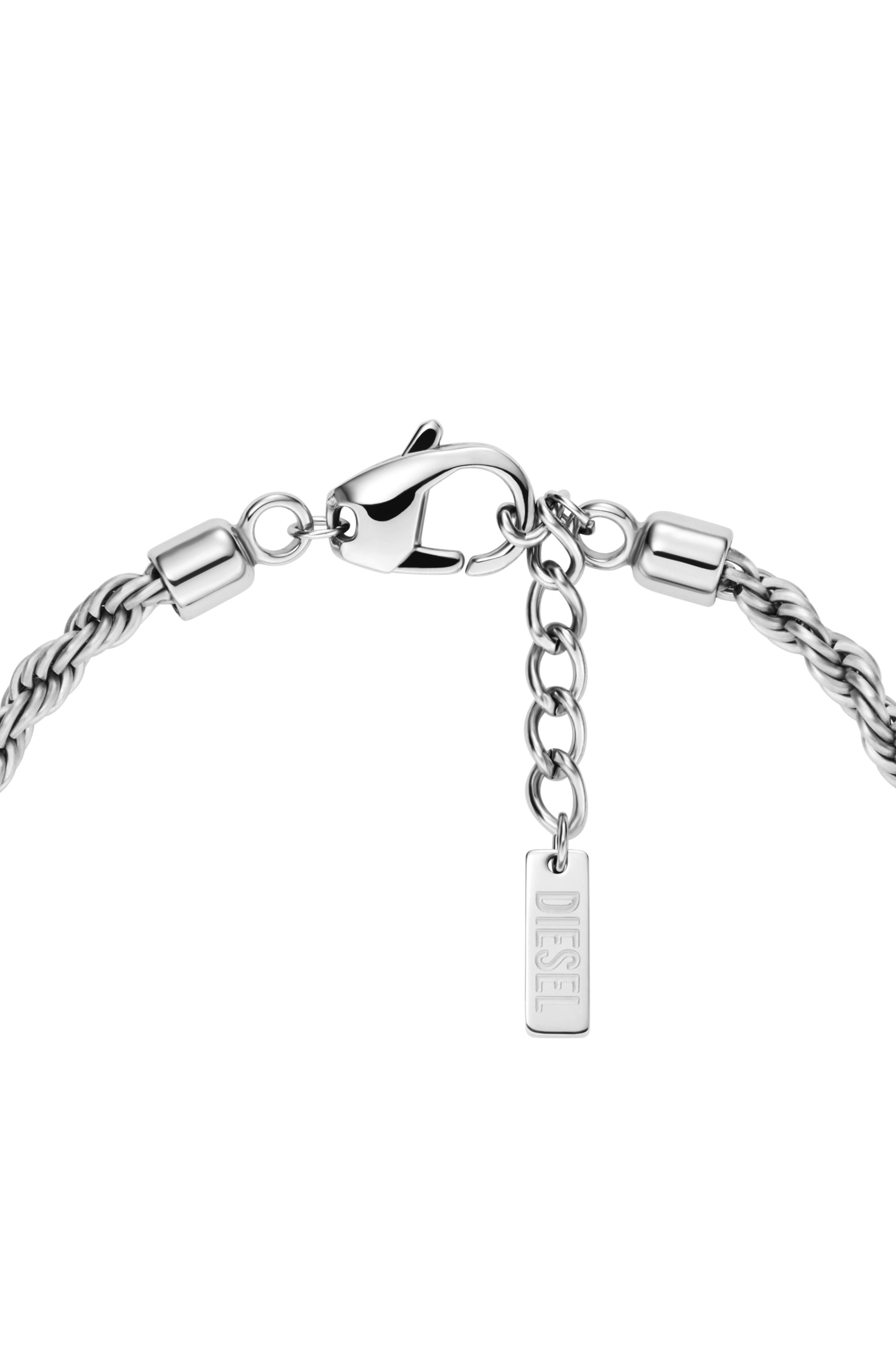 Diesel - DX1622040 JEWELLERY, Unisex Armband mit Anhängern aus Edelstahl in Silber - 2