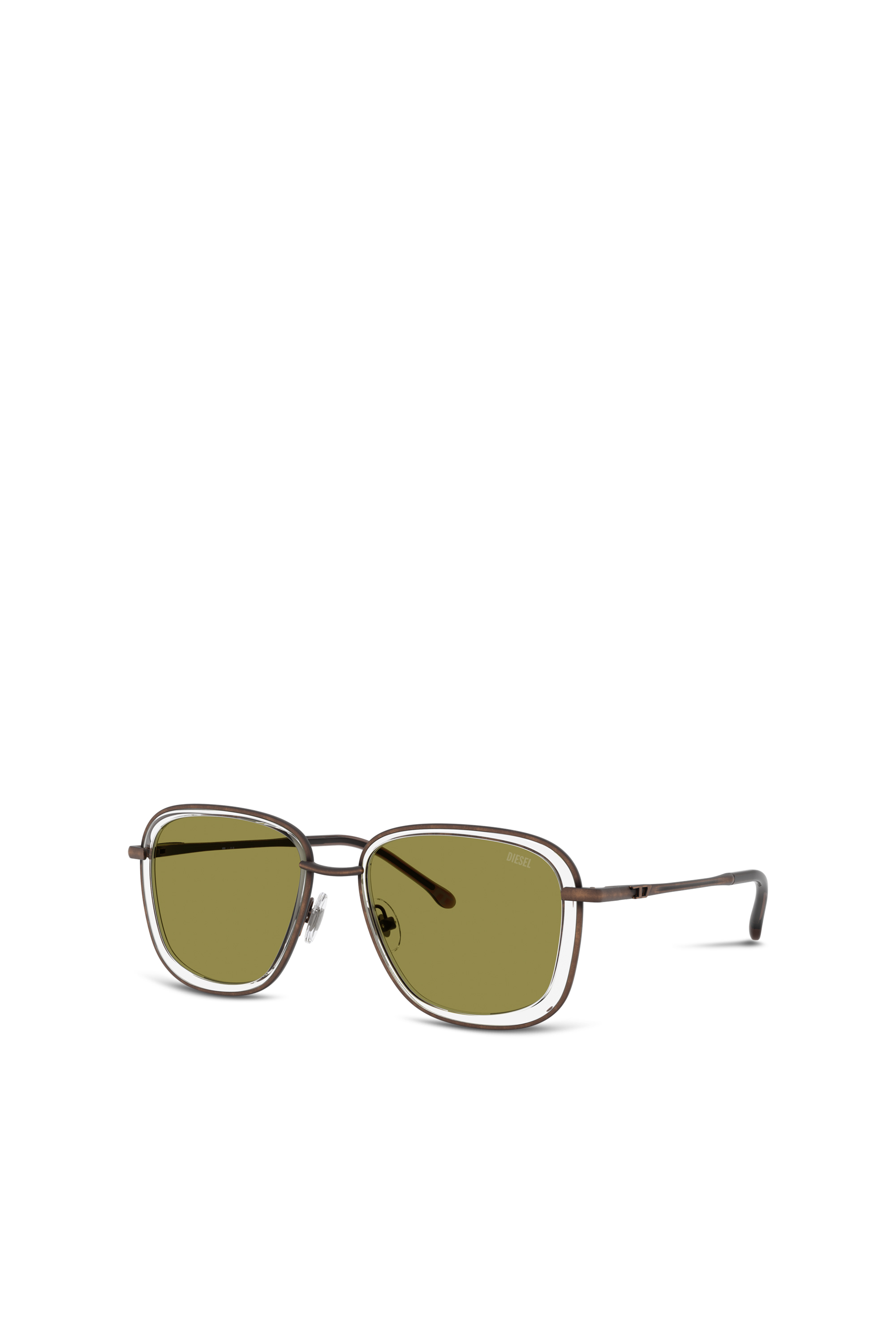 Diesel - 0DL1017, Unisex Quadratische Sonnenbrille in Grün - 4