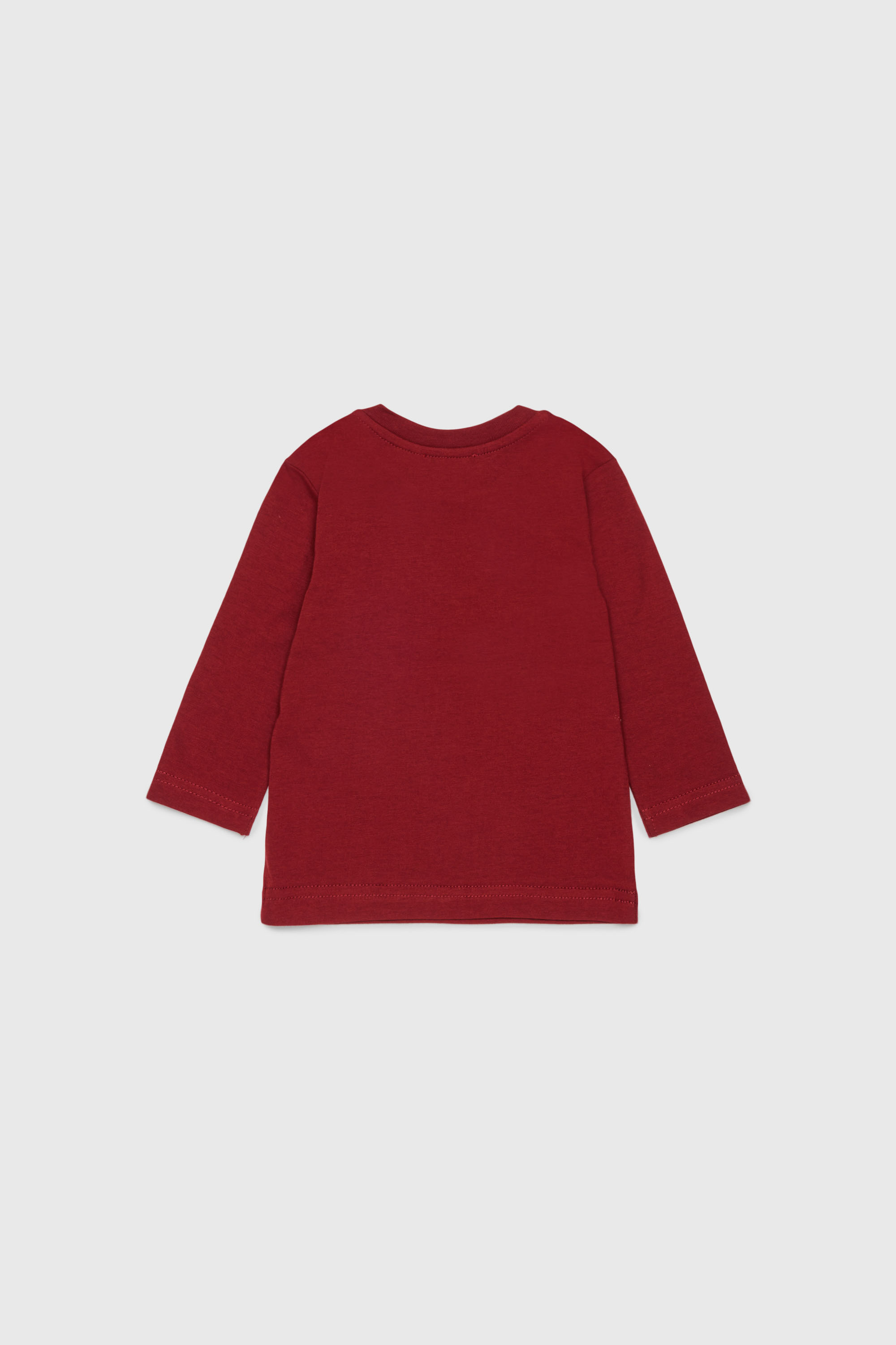 Diesel - TLODIMB, Herren Langarm-T-Shirt mit Diesel Industry Print in Rot - 2
