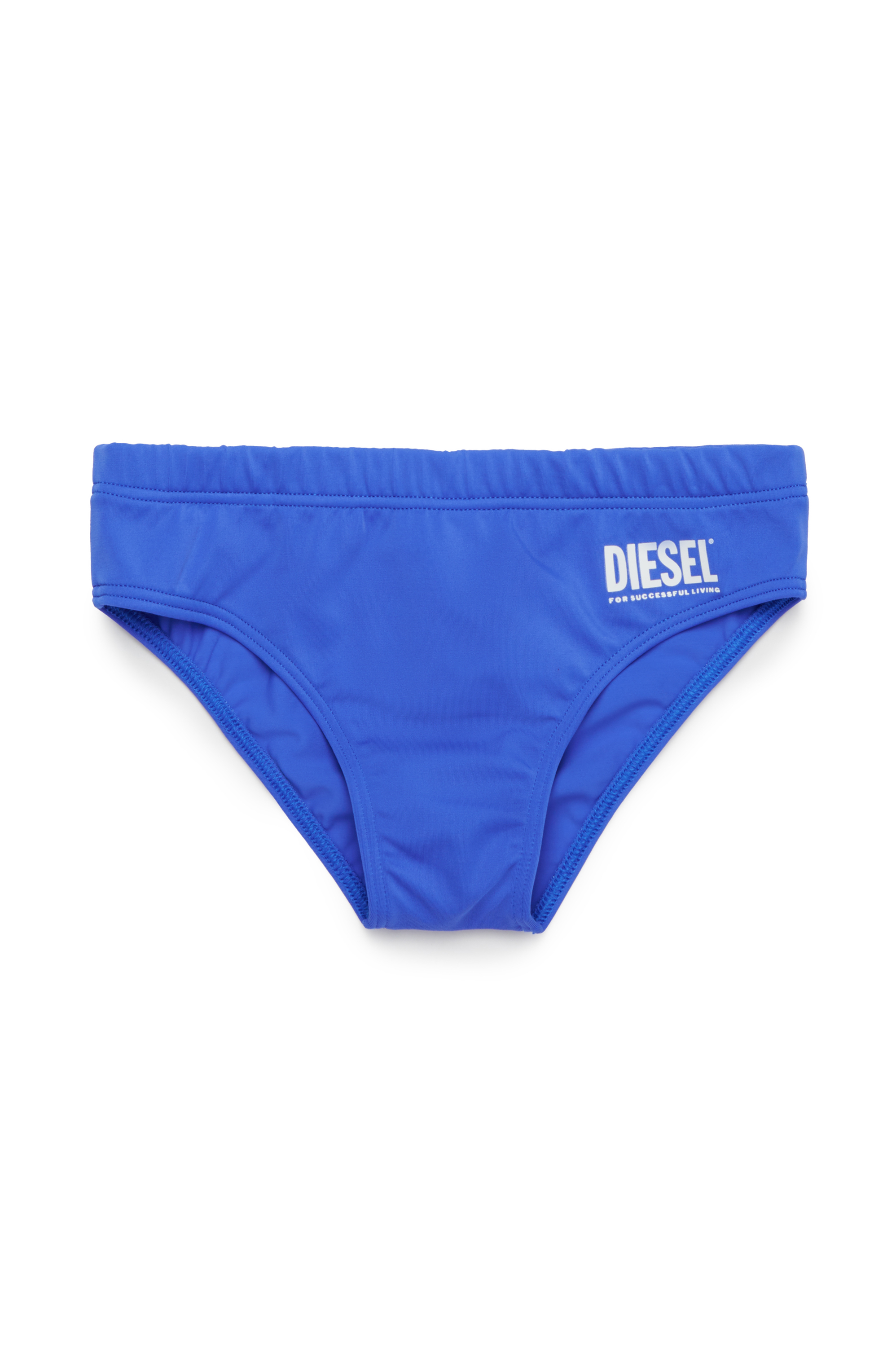 Diesel - MESP, Herren Bade-Hose mit Logo-Print in Blau - 1