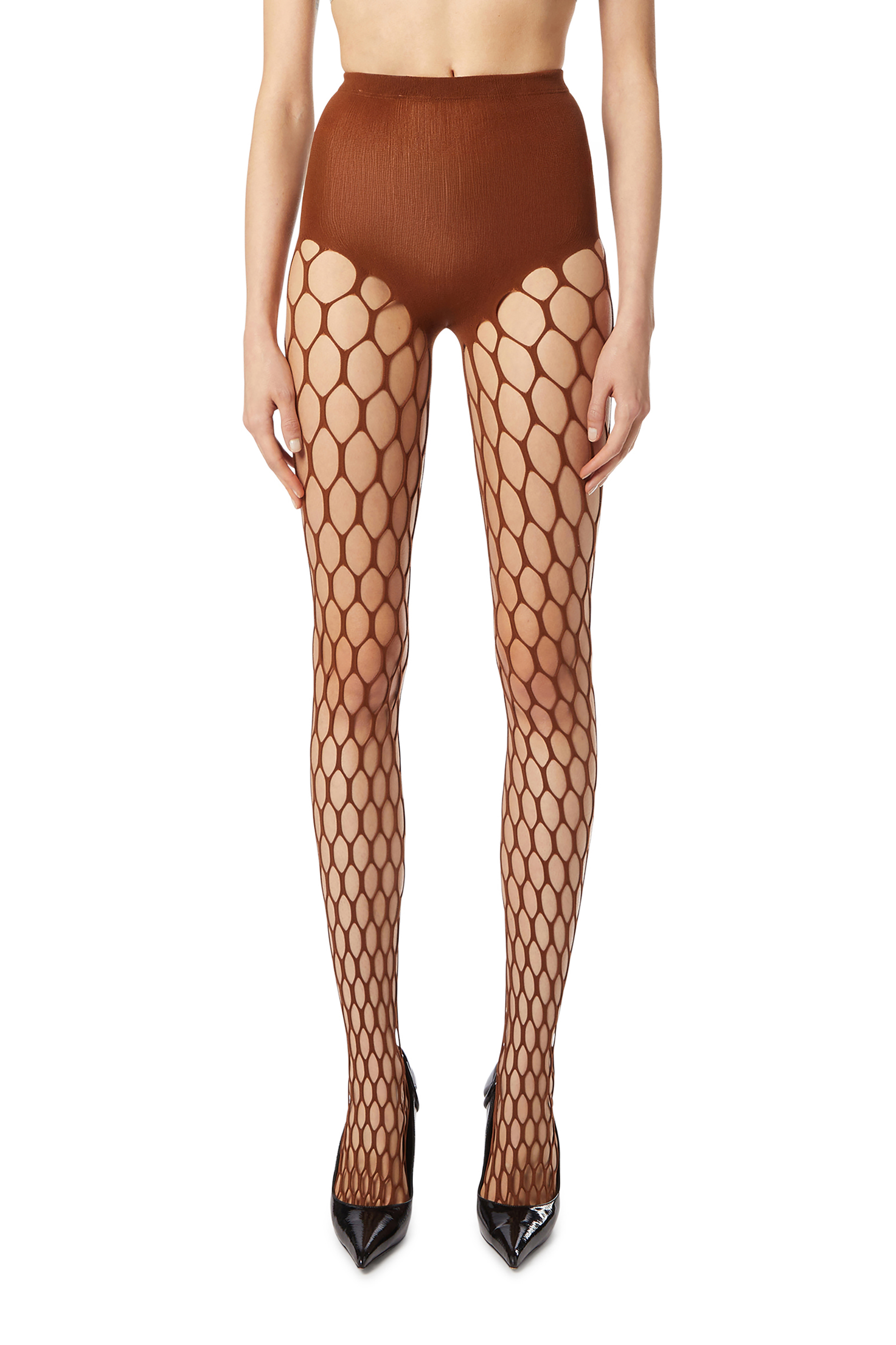 Diesel - M-ZORDA, Damen Dehnbare mesh-knit Strumpfhose in null - 2