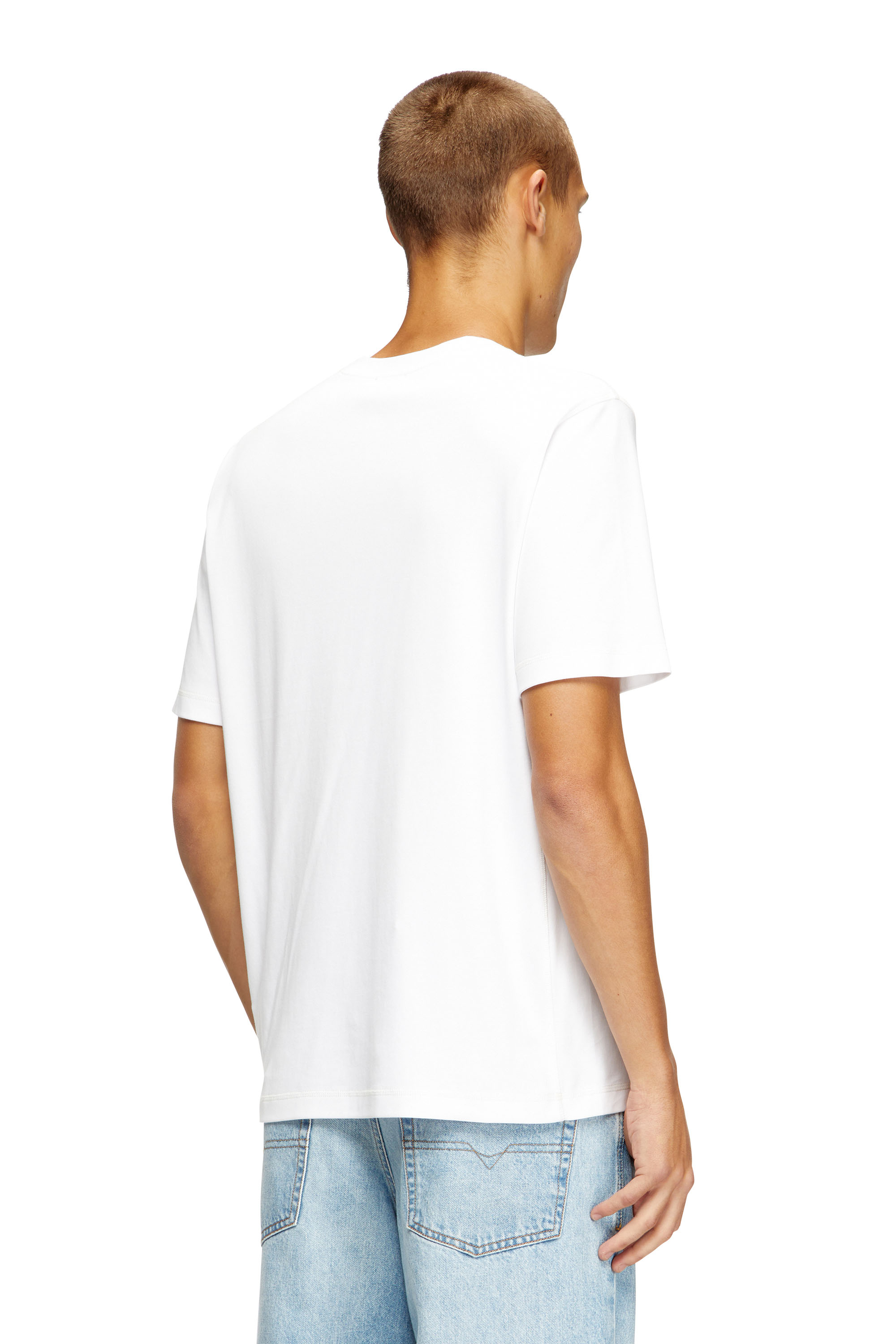 Diesel - T-MADJUST-TR, Herren Regular T-shirt with crew neck and Oval D in null - 4