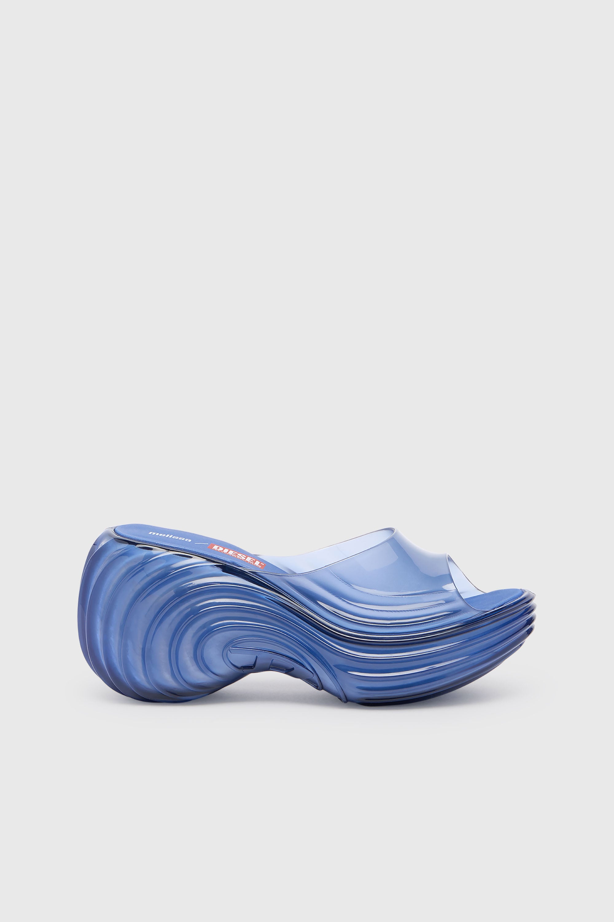 Diesel - MELISSA QUANTUM PLATFORM, Damen Plateau-Pantolette aus Melflex&reg; in Blau - 2