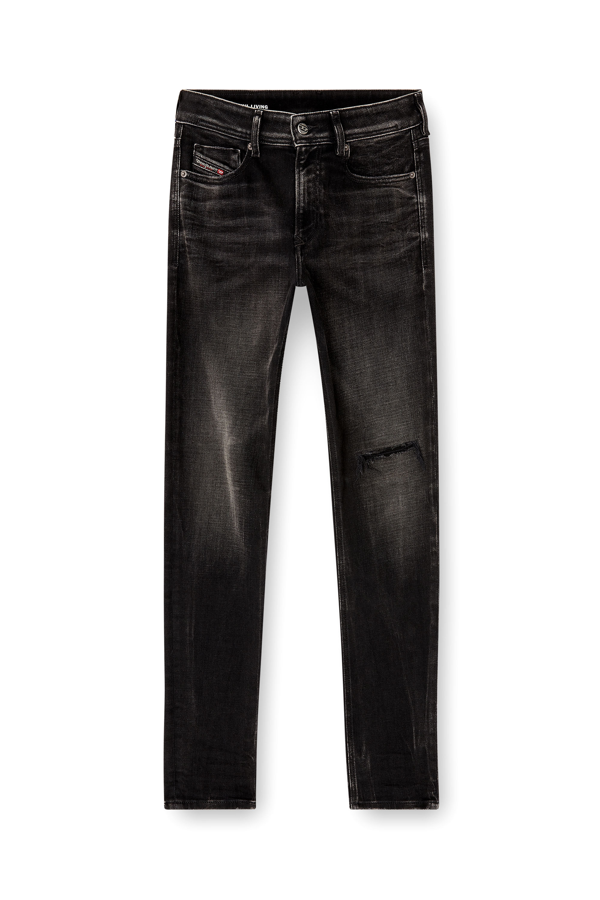 Diesel - Herren Skinny Jeans 1979 Sleenker 09N19, Schwarz/Dunkelgrau - 3