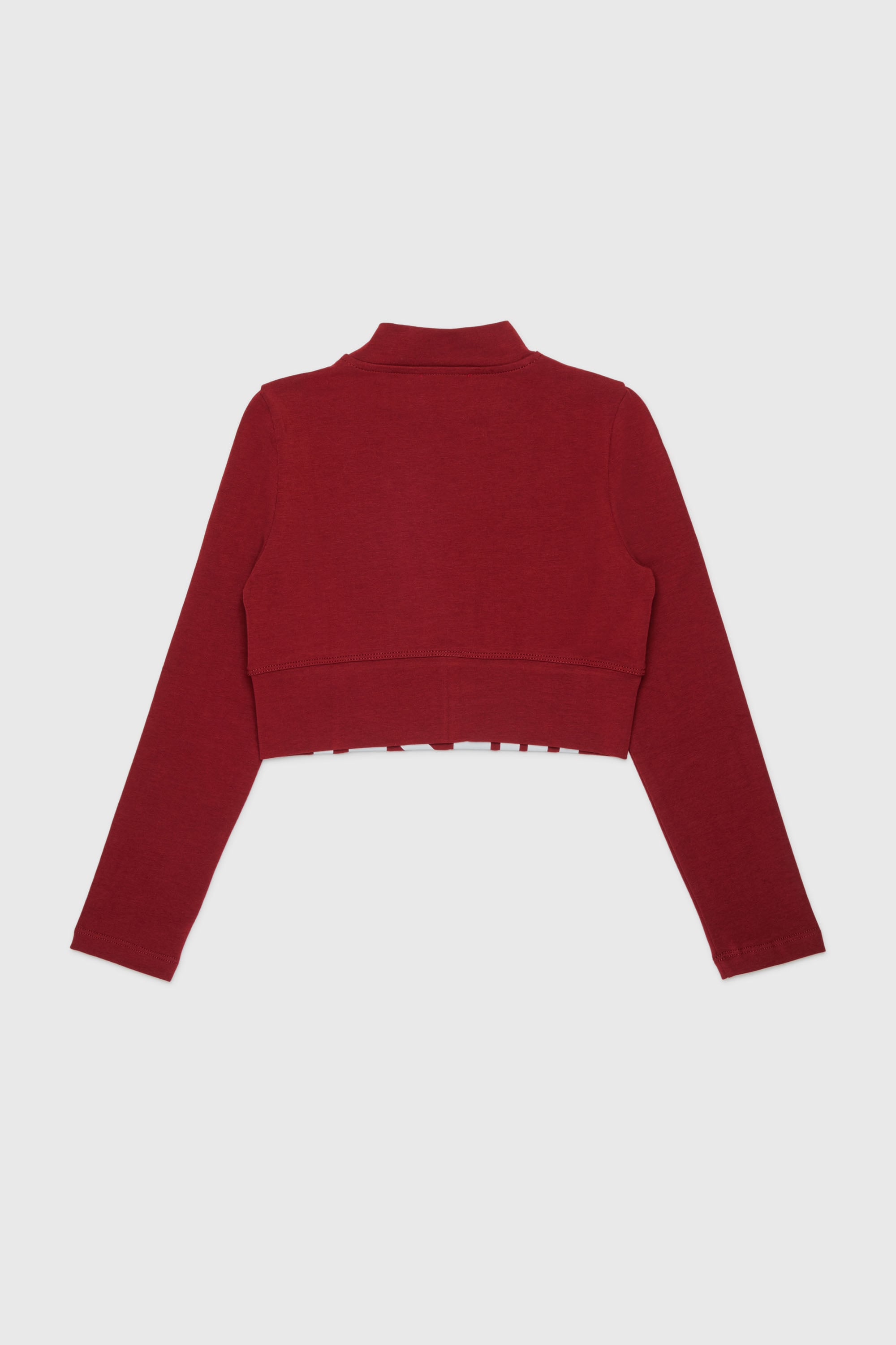 Diesel - TCEFILS, Woman's Crop top with cut-off logo in Red - 2
