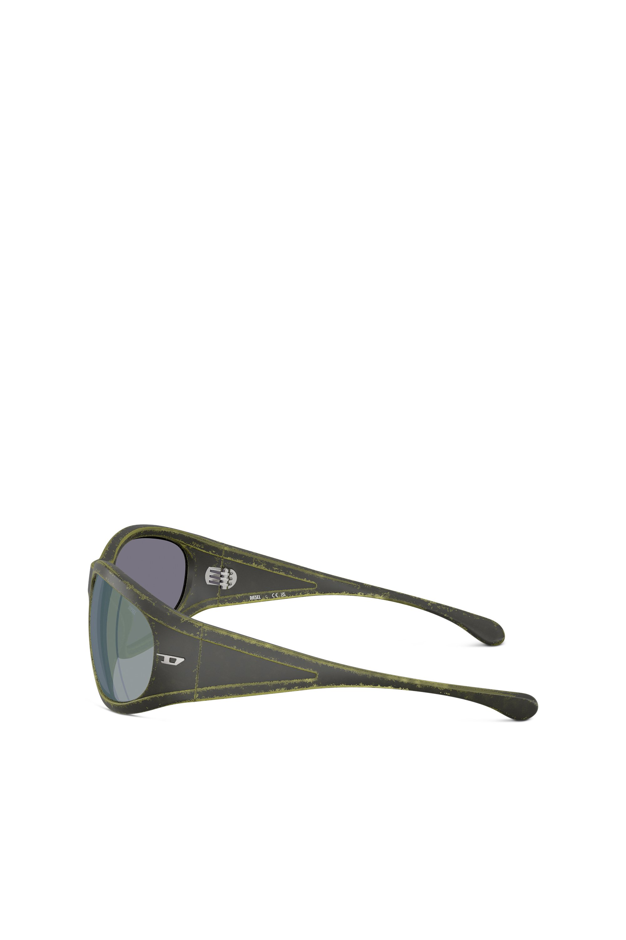 Diesel - 0DL3002, Unisex Sonnenbrille aus acetat mit rechteckigen gläsern in Grün - 2