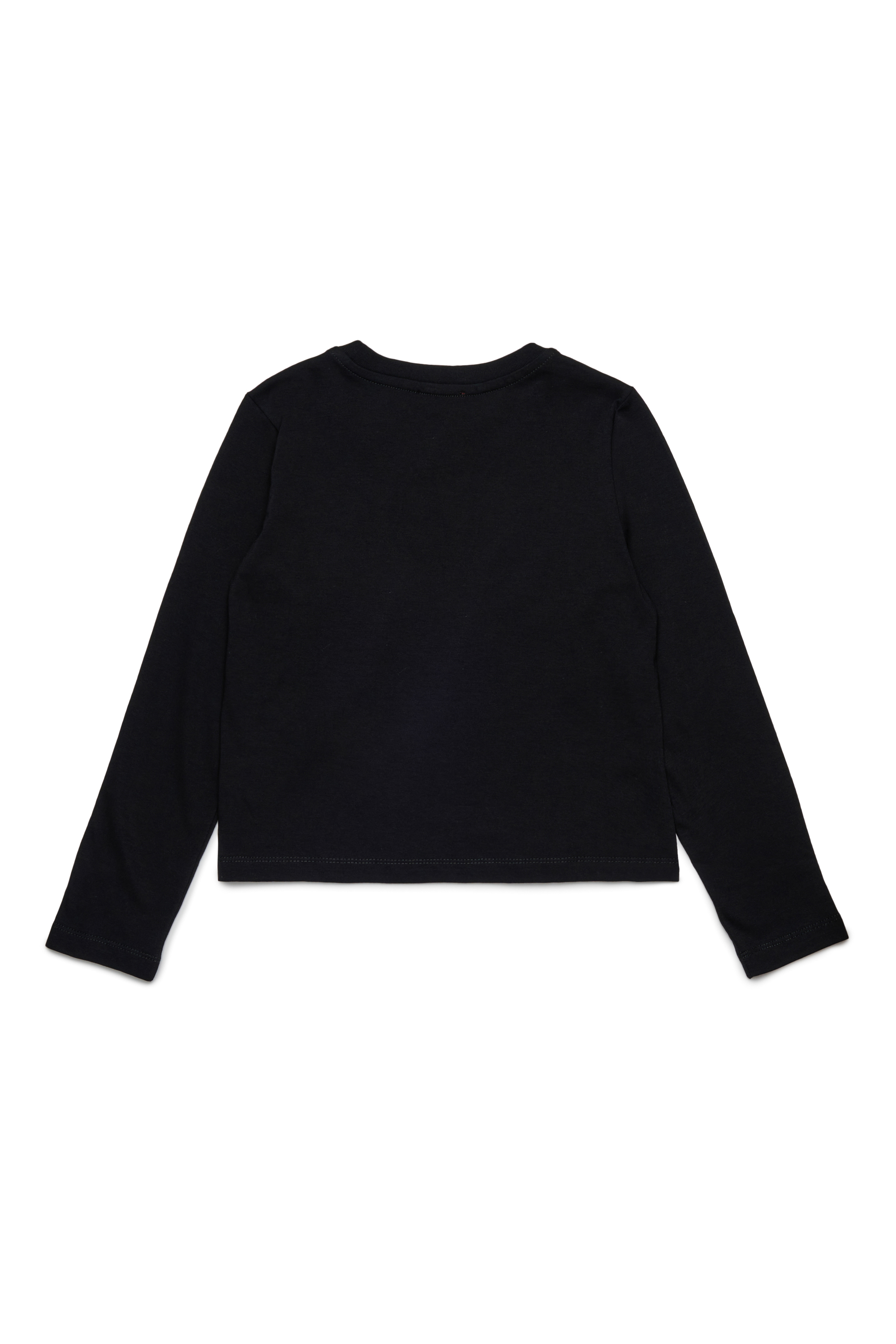 Diesel - TIVALSYLS, Damen Baumwoll-T-Shirt mit gesticktem Logo in Schwarz - 2