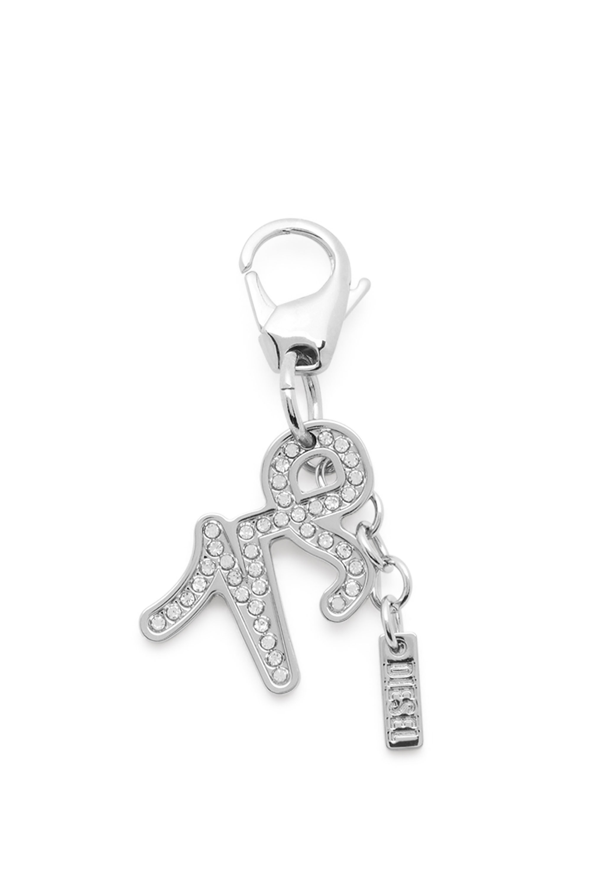 Diesel - CHARM CAPRICORN, Unisex Metallanh&auml;nger Steinbock mit Strasssteinen in Silber - 1