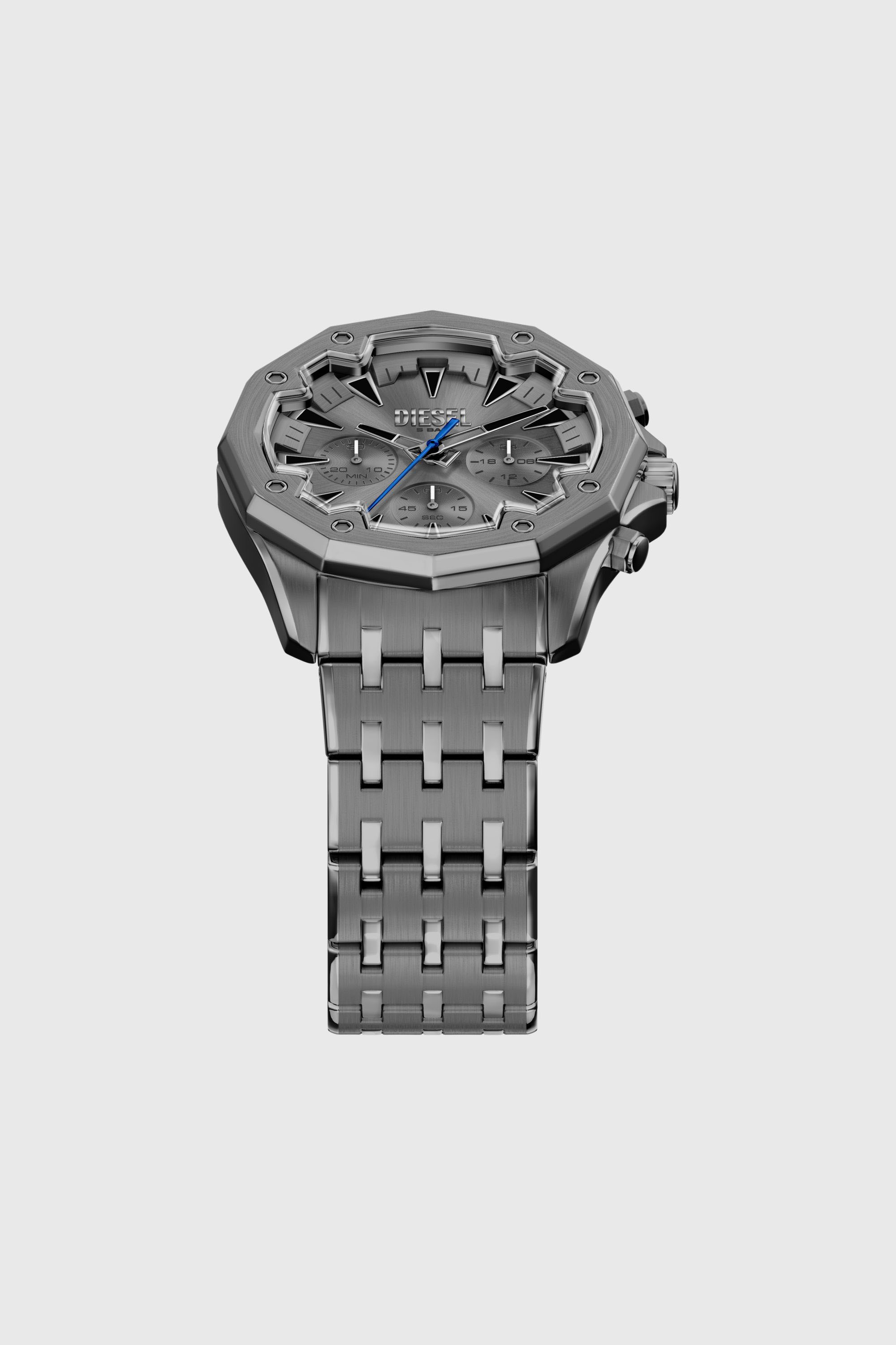 Diesel - DZ4708 WATCH, Herren Spiked Edelstahl-Uhr in Grau - 4