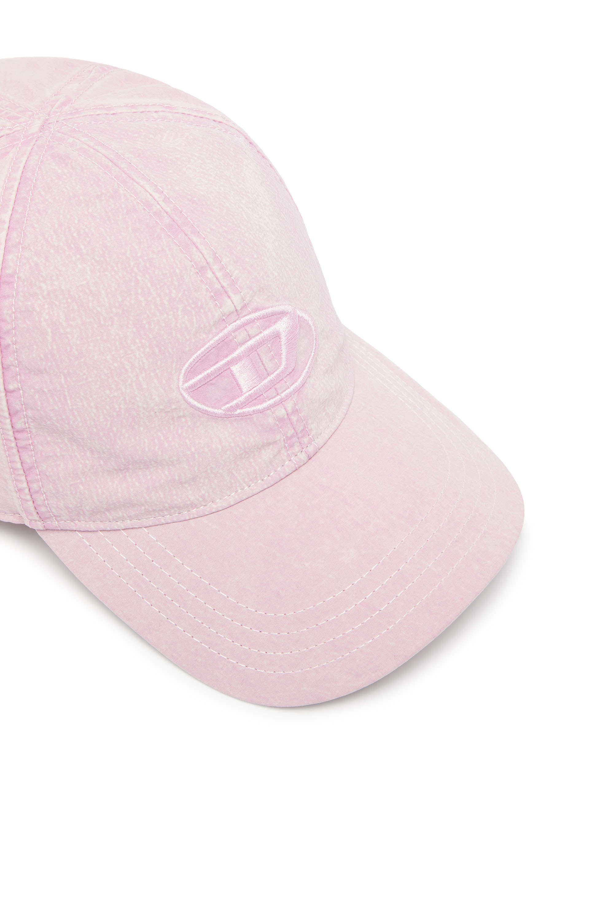 Diesel - C-NYLOFF, Herren Baseballkappe mit gesticktem Oval D in Rosa - 3